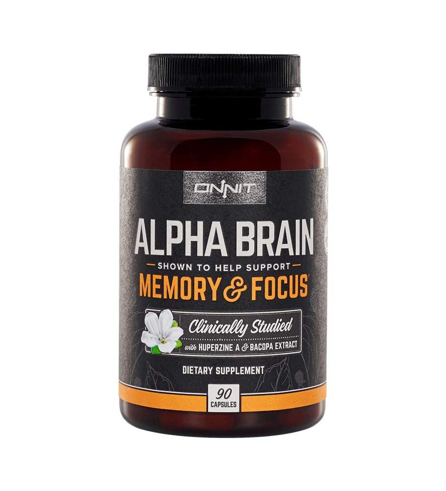 Onnit Alpha Brain 90 Capsules - Enhance Focus & Memory | Buy Now - Buy Online on GoSupps.com