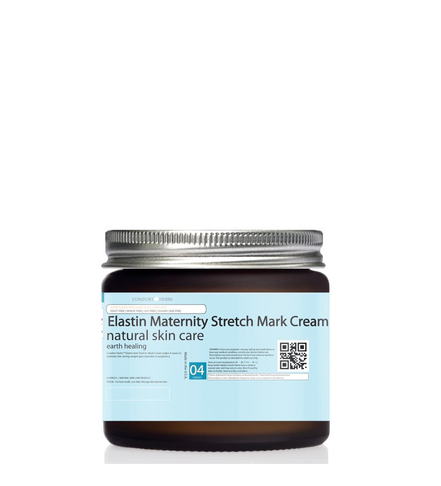 Maternity Stretch Mark Cream (Elastin Arnica Vitamin E) Breastfeeding Pregnancy Belly Expanding Waistline