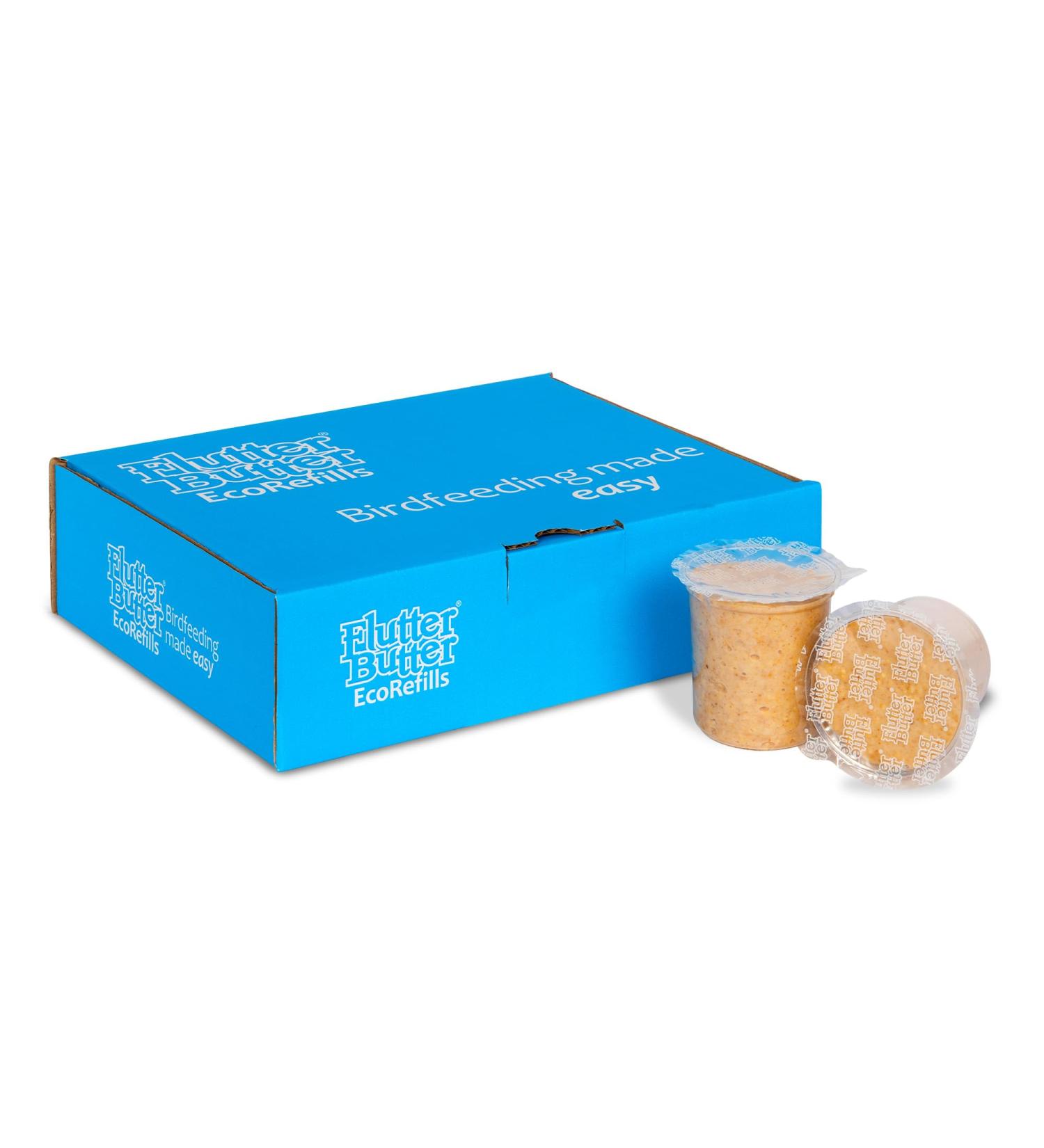 Peanut Butter for Birds - Jacobi Jayne Flutter Butter EcoRefills - Buggy Flavour Wild Bird Food - Ultra-Convenient Eco-Friendly Bird Feed - Pack of 12 Refills Buggy Buggy 140 g (Pack of 12) - Buy Online on GoSupps.com