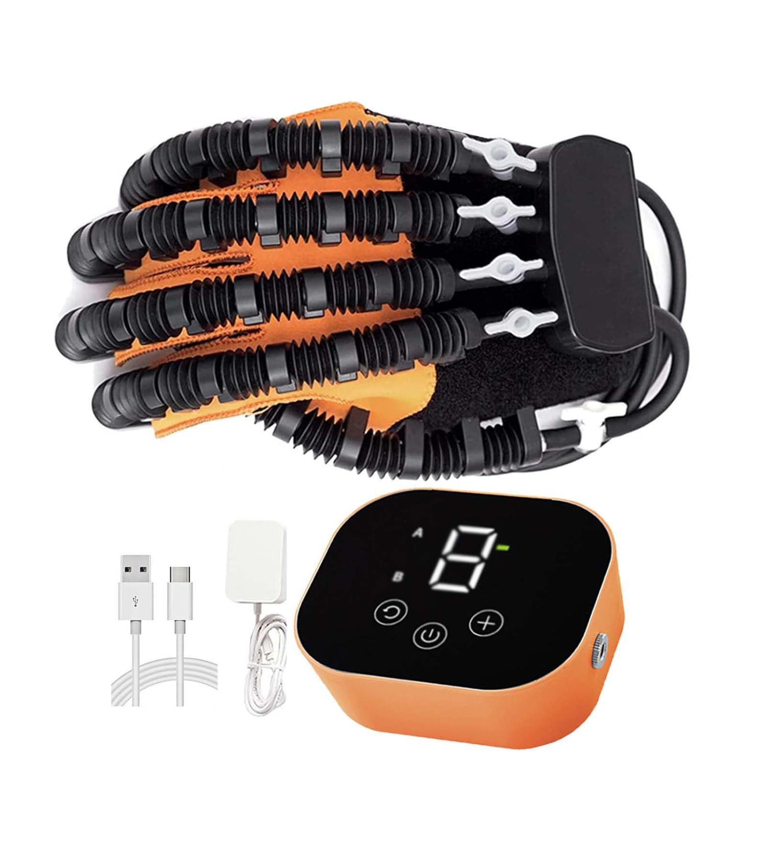 Rehabilitation Robot Gloves Upgrade Hemiplegia Hand Stroke Recovery Equipment with USB Chargeable and Strength Adjustment Multiple right hand Medium - Buy Online on GoSupps.com