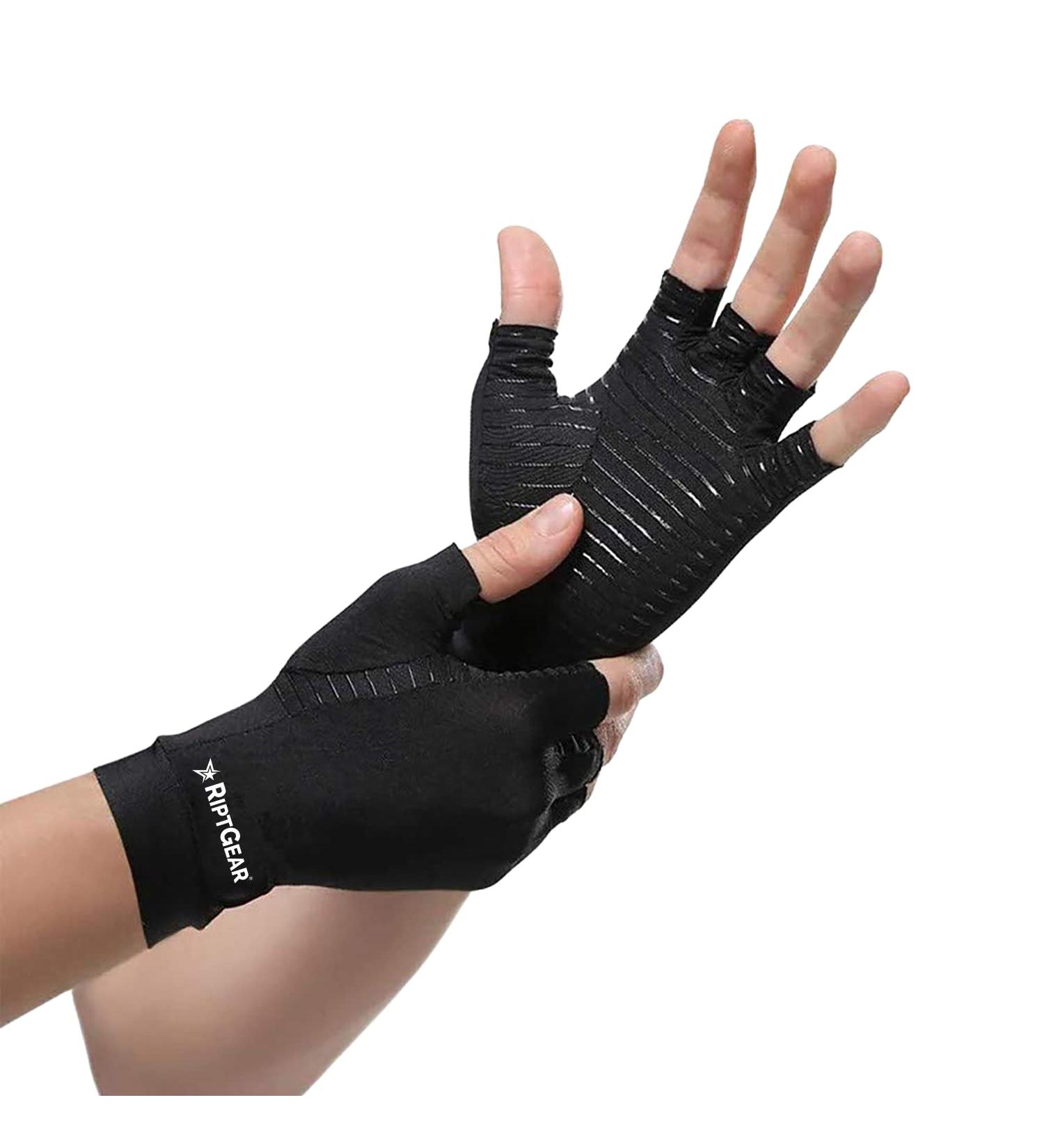 RiptGear Compression Gloves for Arthritis Relief - Men & Women - Medium - 1 Pair - Buy Online on GoSupps.com