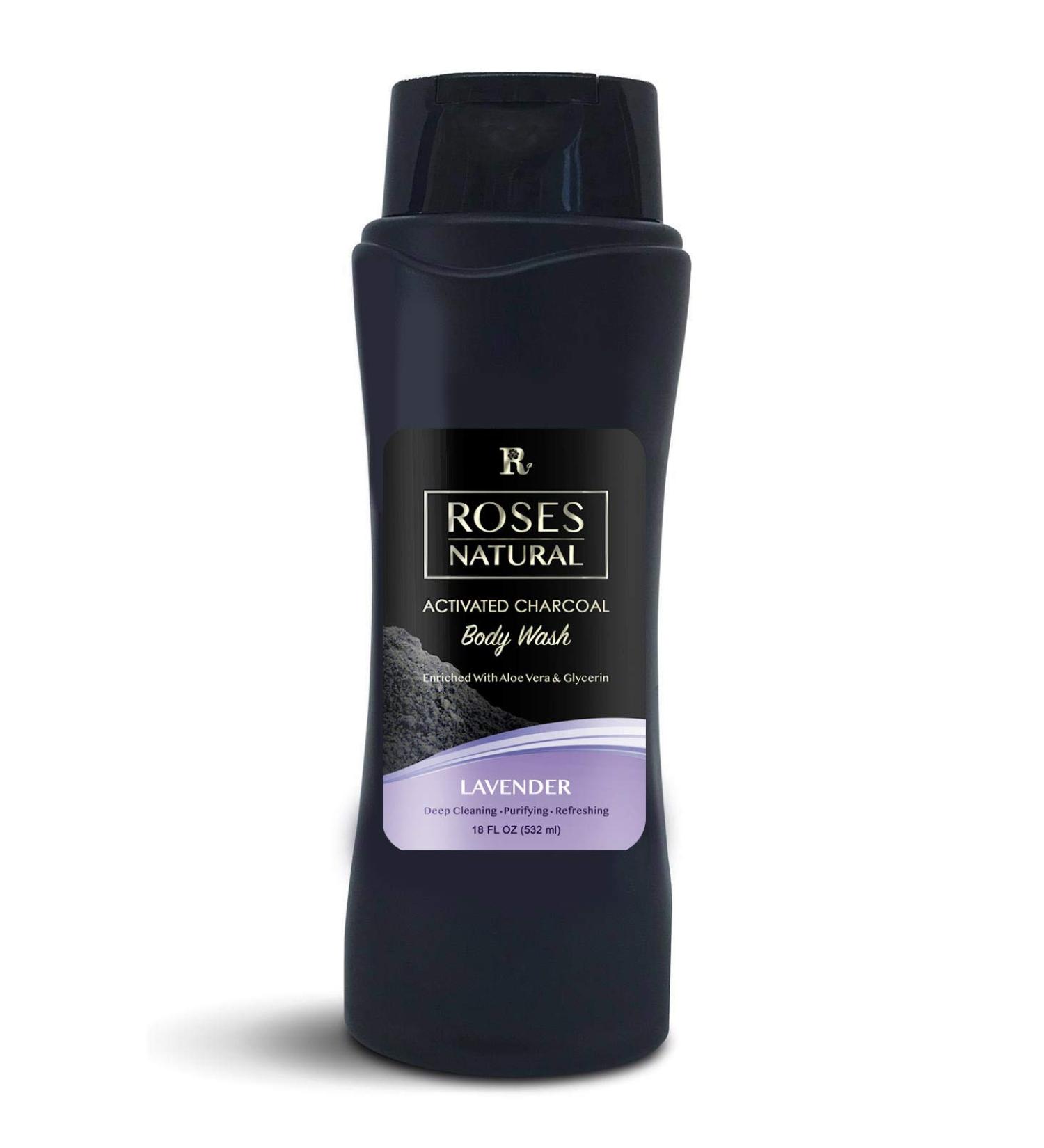 Natural Activated Charcoal Body Wash (Lavender)