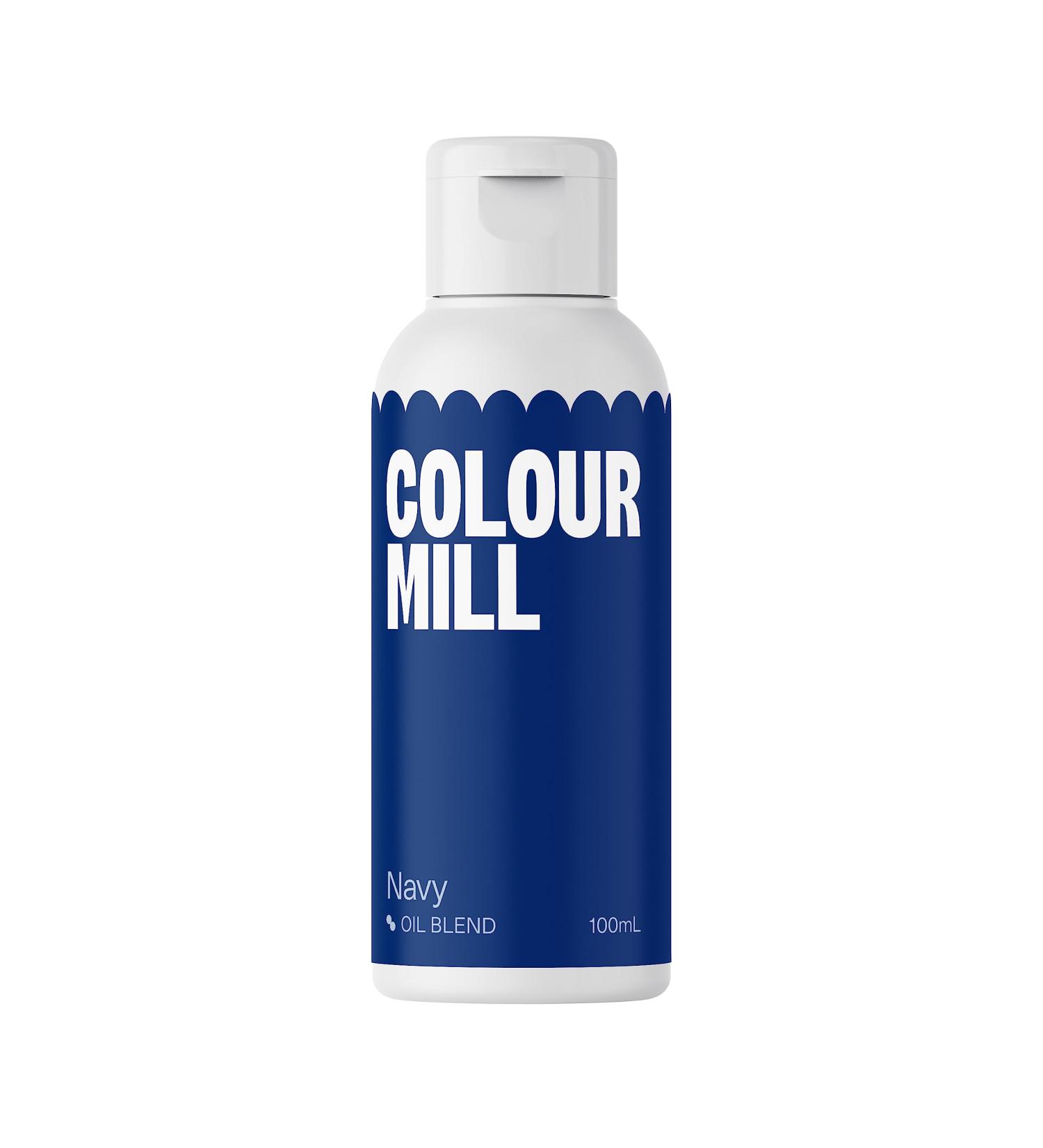 Colour Mill Oil Based Food Colouring *Bulk* 100ML - Buttercream Fondant Sugarpaste Icing and Chocolate Colour (Navy) - Buy Online on GoSupps.com