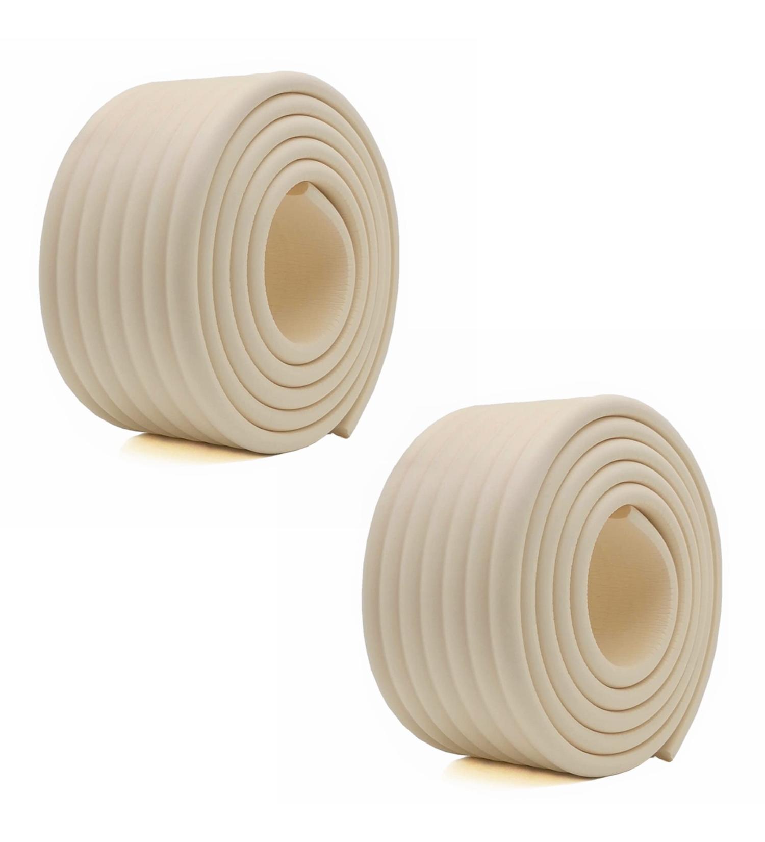 M2cbridge Baby Safety Bumper Edge and Corner Guard 6.5 Ft - Rice White DIY Protection - Buy Online on GoSupps.com