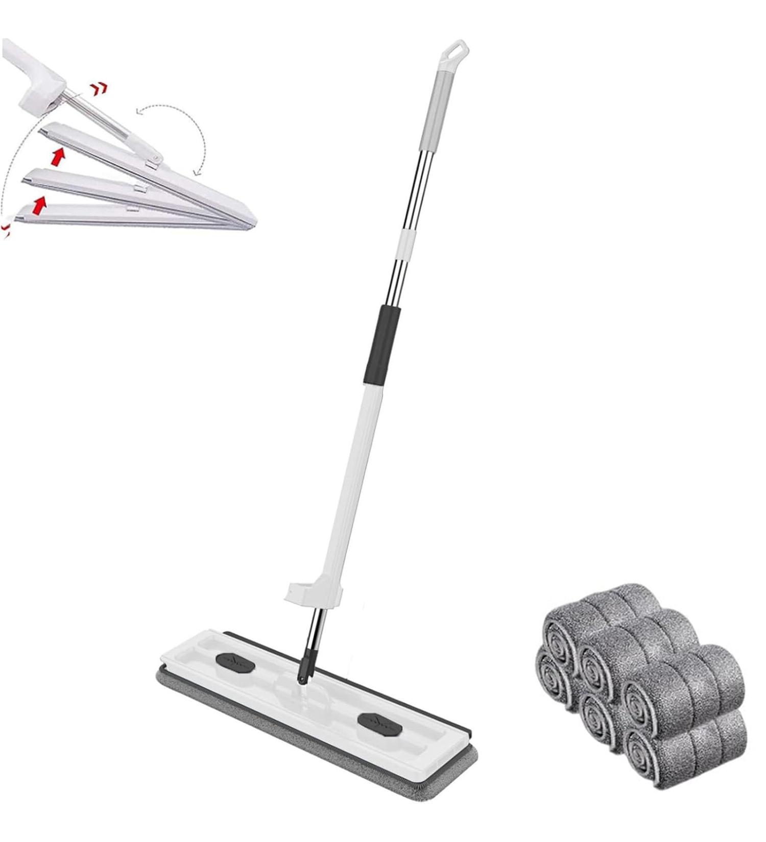 Streamline Large Flat Mop Streamline Mop Large Flat Mop 360 Rotating Wet and Dry (White) - Buy Online on GoSupps.com