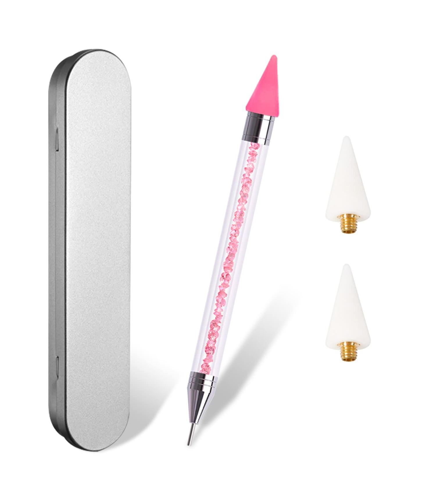 Sularpek Strass Picker Point Anhyzic Pent - Dual Ended Gemstone & Dotting Pen for Nail Art | Nailpunk Abbey - DIY Decoration Tool for Nail Gems & Stones (Rosa) - Buy Online on GoSupps.com
