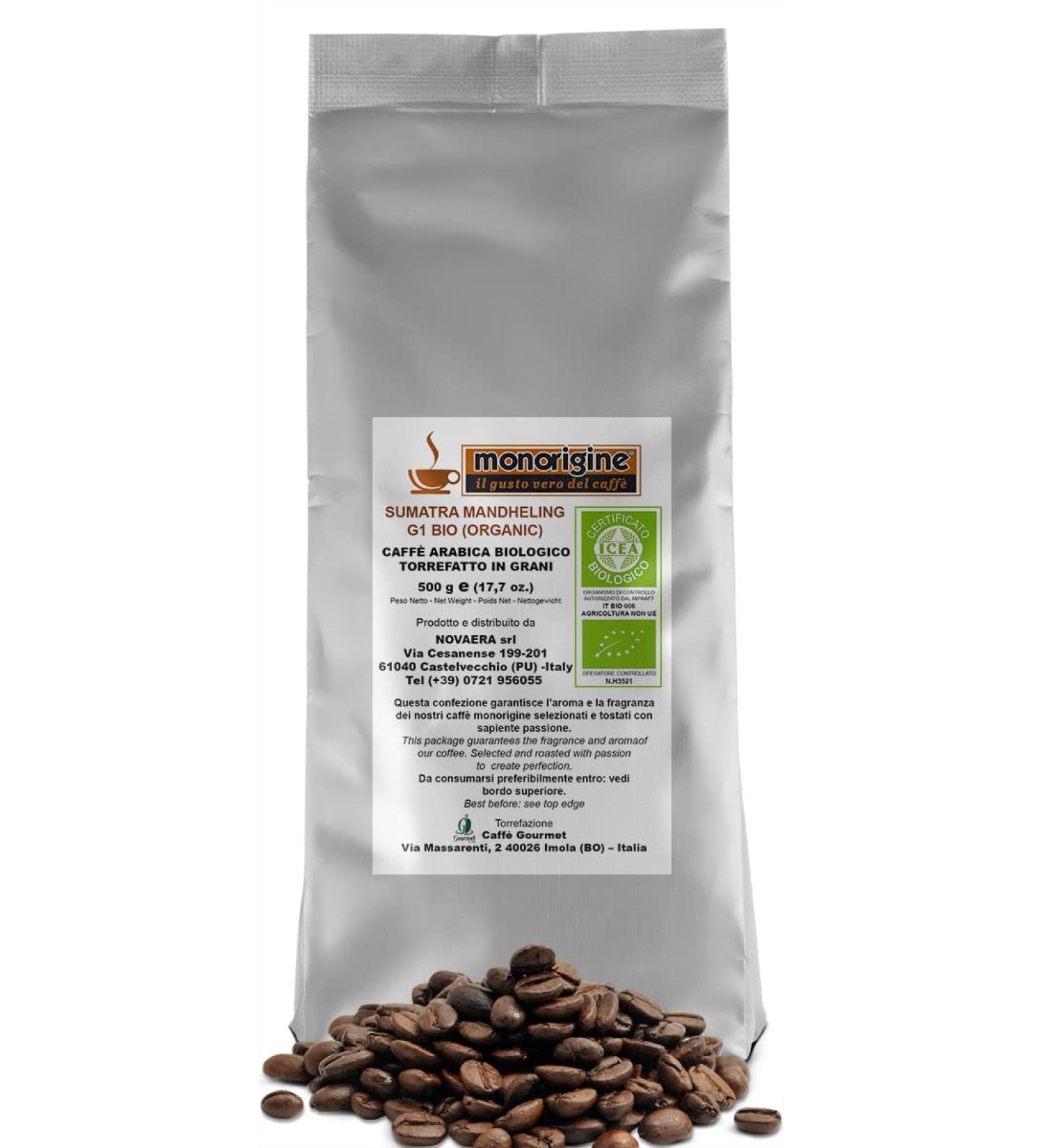 Organic Arabica Coffee beans Sumatra Mandheling G1 BIO (Organic) - 500 gr