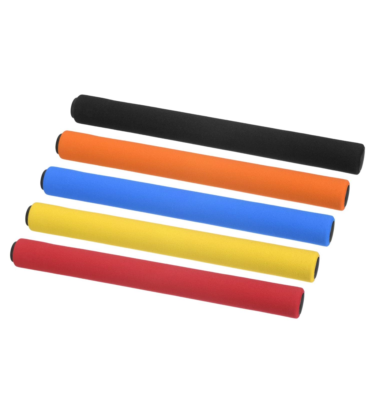 PATIKIL Stainless Steel Relay Track Baton Set for Outdoor Athletics - Black Blue Orange Red Yellow - Buy Online on GoSupps.com