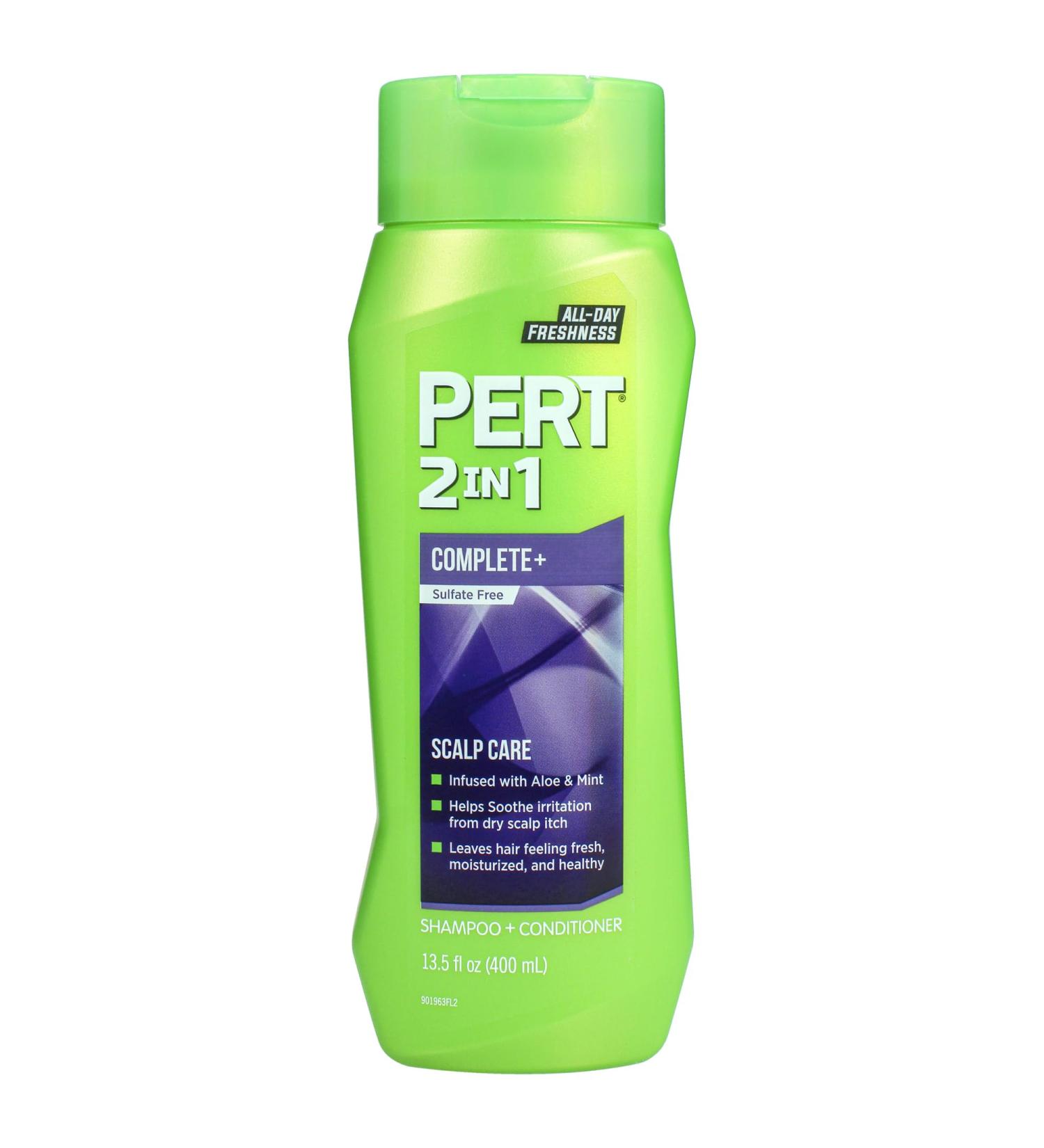 Pert 2 in 1 Complete Plus Scalp Care Shampoo & Conditioner - Itchy Scalp Treatment Sulfate-Free 13.5 oz - Healthy Hair Solution - Buy Online on GoSupps.com