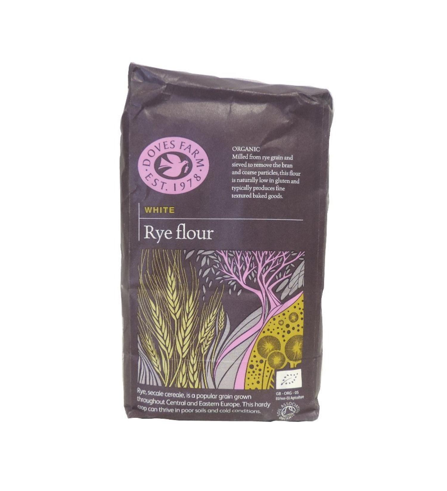 Dove Doves Farm Organic White Rye Flour 1kg