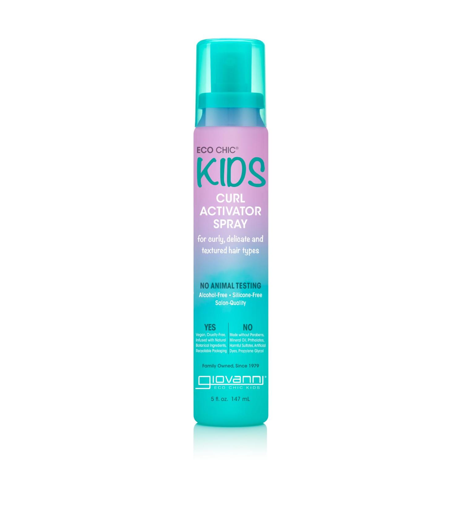 Eco Chic KIDs Curl Activator Spray - Curl Refresher Spray For Kids Curl Refresher Spray For Curly Hair Curl Revitalizer Spray For Curly Hair For Curly Delicate And Textured Hair Types - 5 Fl Oz - Buy Online on GoSupps.com