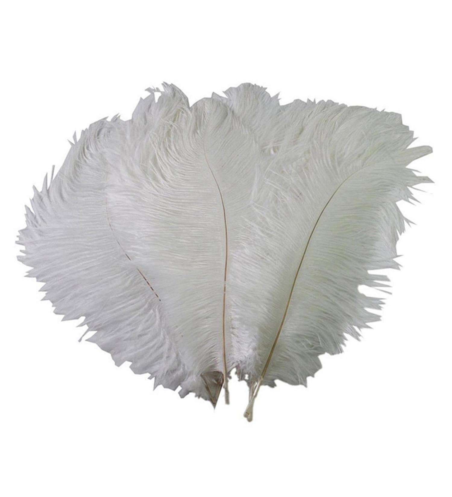 OstrichFeather Wedding Decor | Natural OstrichPlumes | Feather Accessories for Clothing Wedding Feather Centerpieces OstrichFeather Bouquet Bulk Ostrichfeathers - Buy Online on GoSupps.com