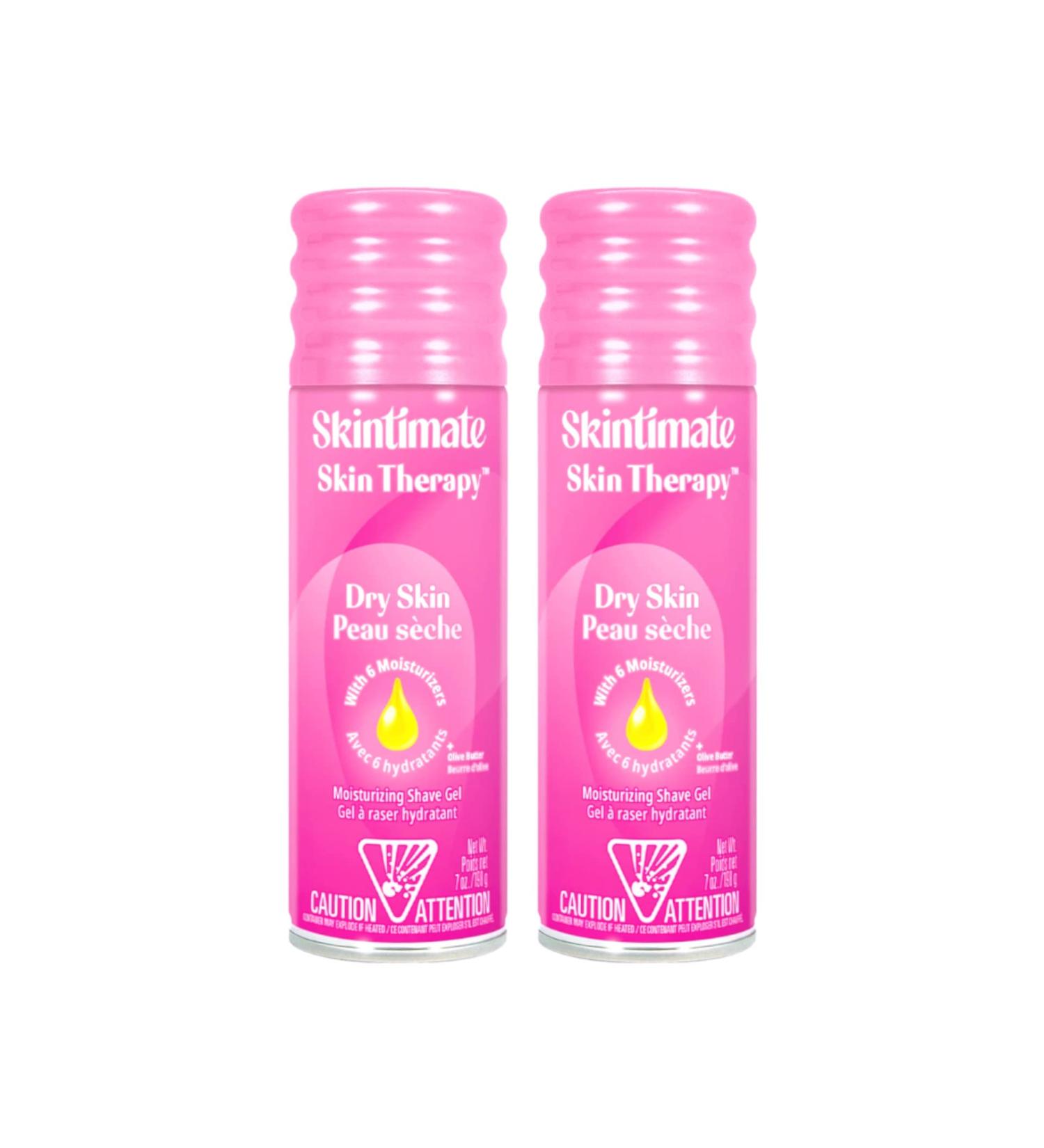 Skintimate Dry Skin Therapy Moisturizing Shave Gel - 8.4 oz (2 Pack) - Hydrating Formula for Smooth Shave - Buy Online on GoSupps.com
