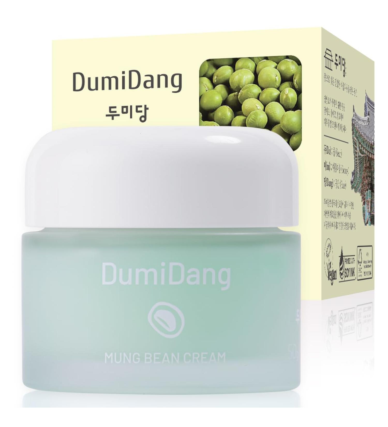 Mung Bean Cream - Korean Vegan Skincare | Detox & Soothes with Fermented Mung Bean Bifida Galactomyces & Centella | 50g - Buy Online on GoSupps.com
