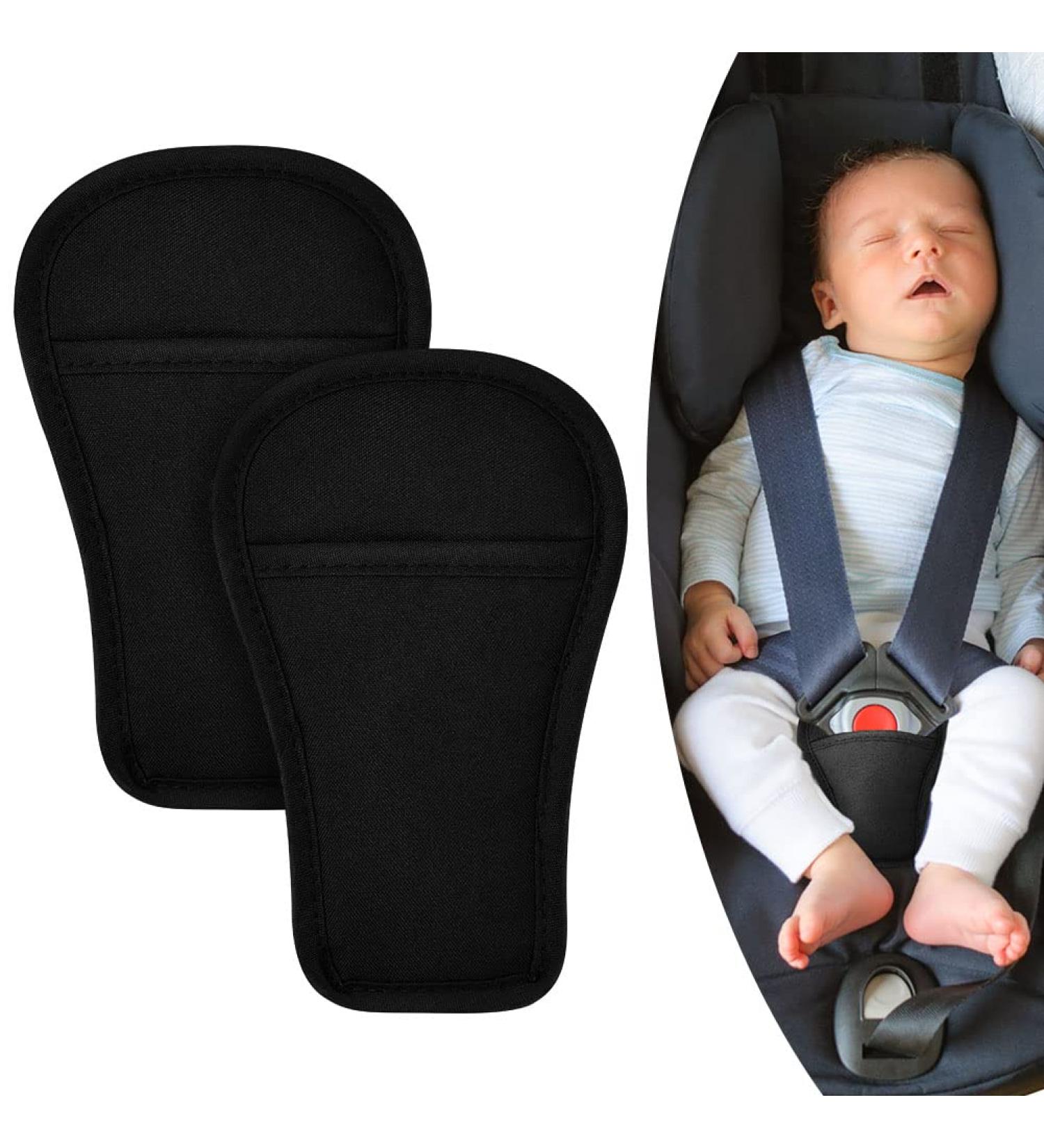 2Pcs AOMIG Baby Crotch Cover & Seat Belt Cushion Set | Universal Car Seat Protector for Pushchair & Stroller - Buy Online on GoSupps.com