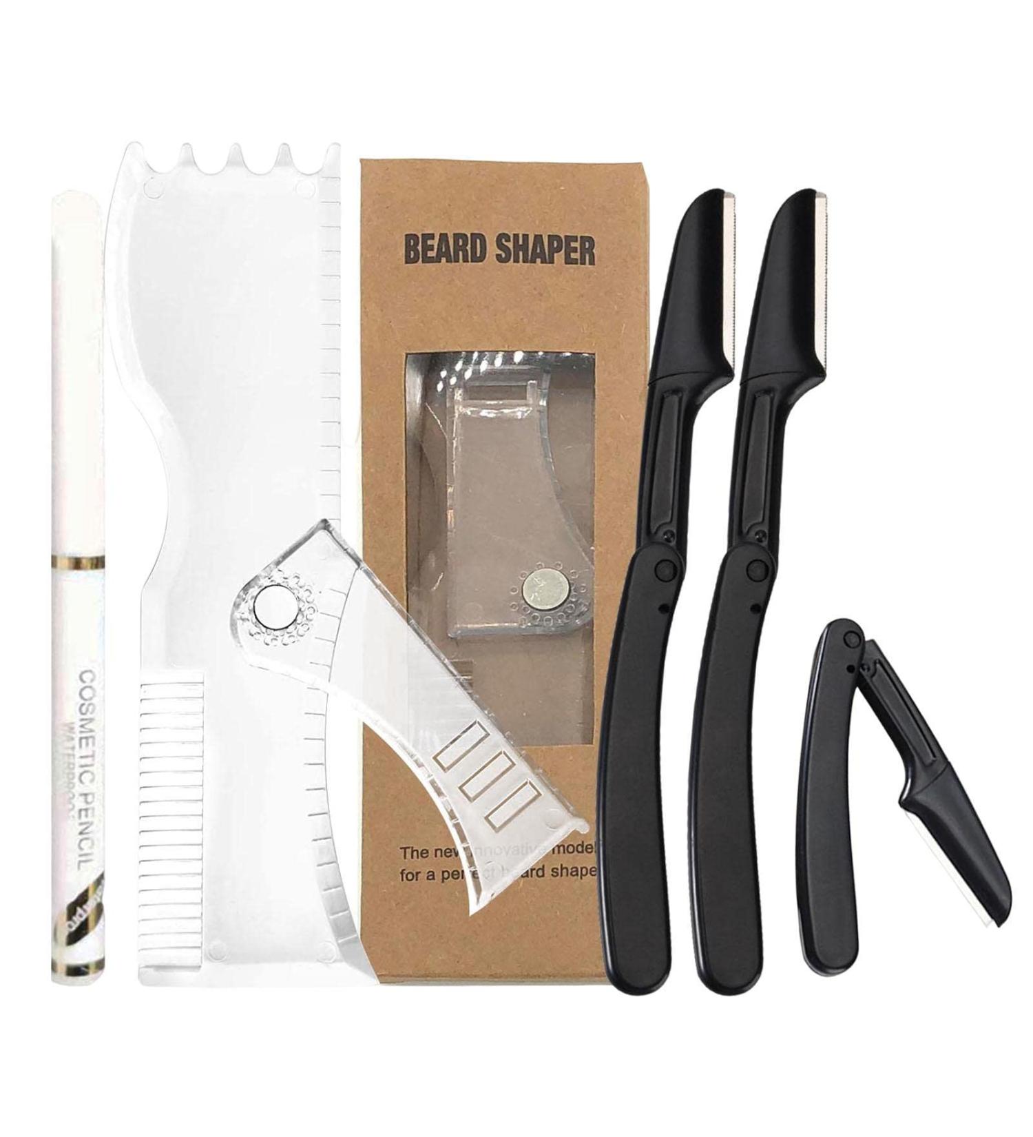 Buy Tytlyworth Beard Styling Tool - Transparent Bar Directional Tool with Non-Slip Rubber | Premium White Chul Styling Device - Buy Online on GoSupps.com