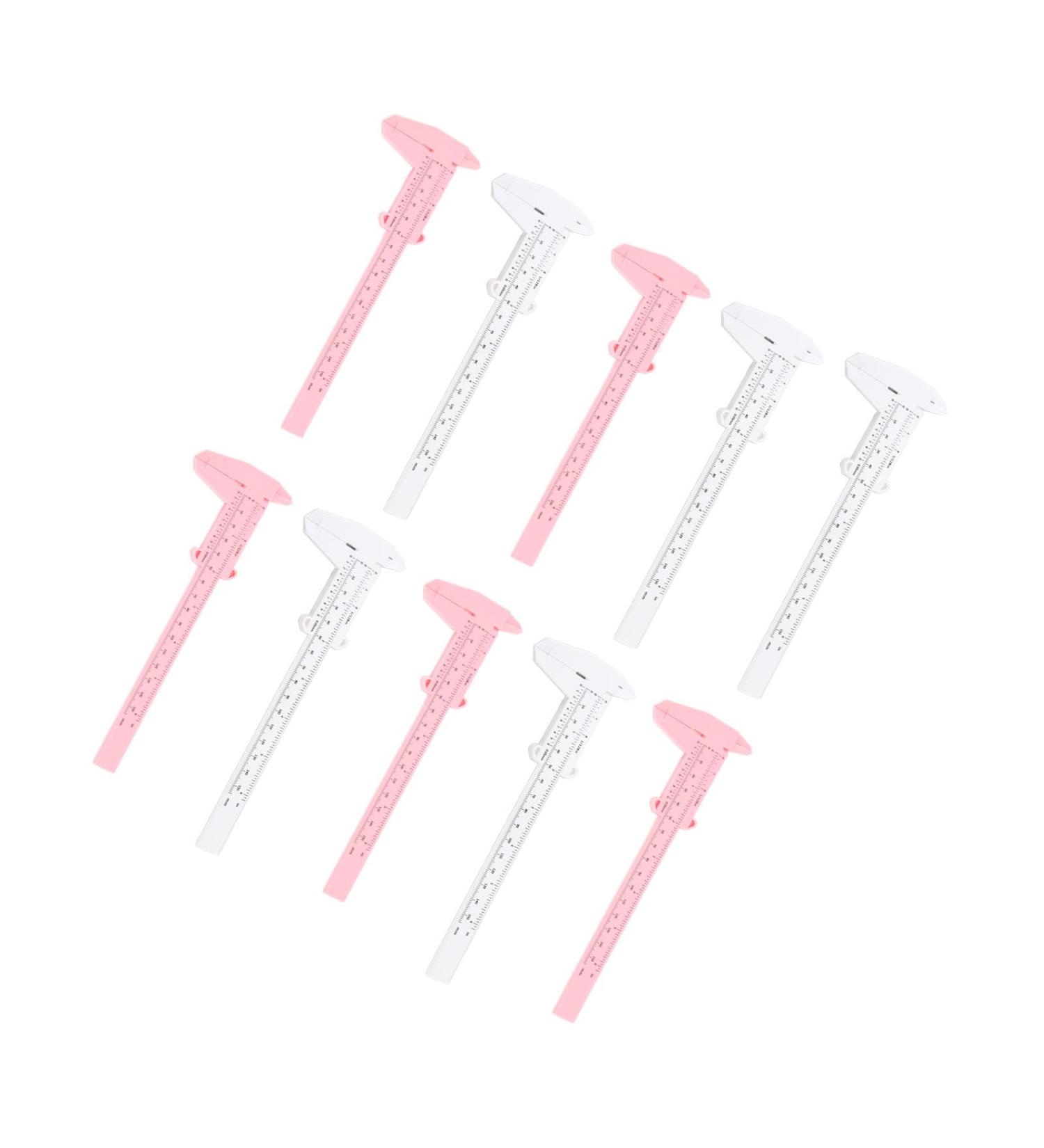 ANKROYU 10PCS Eyebrow Stencil Microblading Ruler Eyebrow Shaping Stencil Ruler Double Scale Sliding Eyebrow Measuring Ruler for Home - Buy Online on GoSupps.com