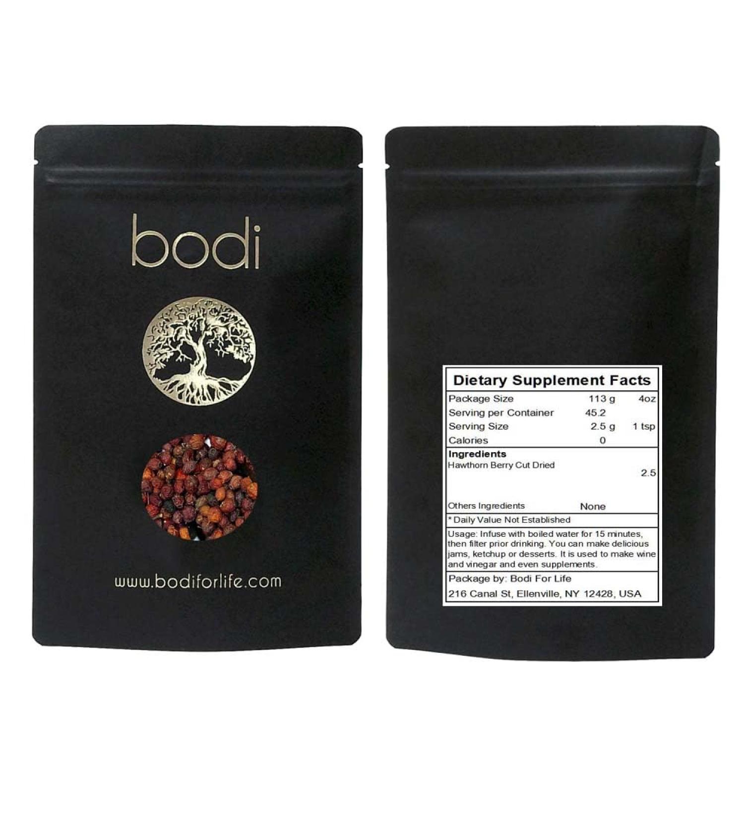 bodi : Hawthorn Berry Cut Dried | 7oz to 5lb | 100% Pure Natural Hand Crafted (16 oz) 1 Pound