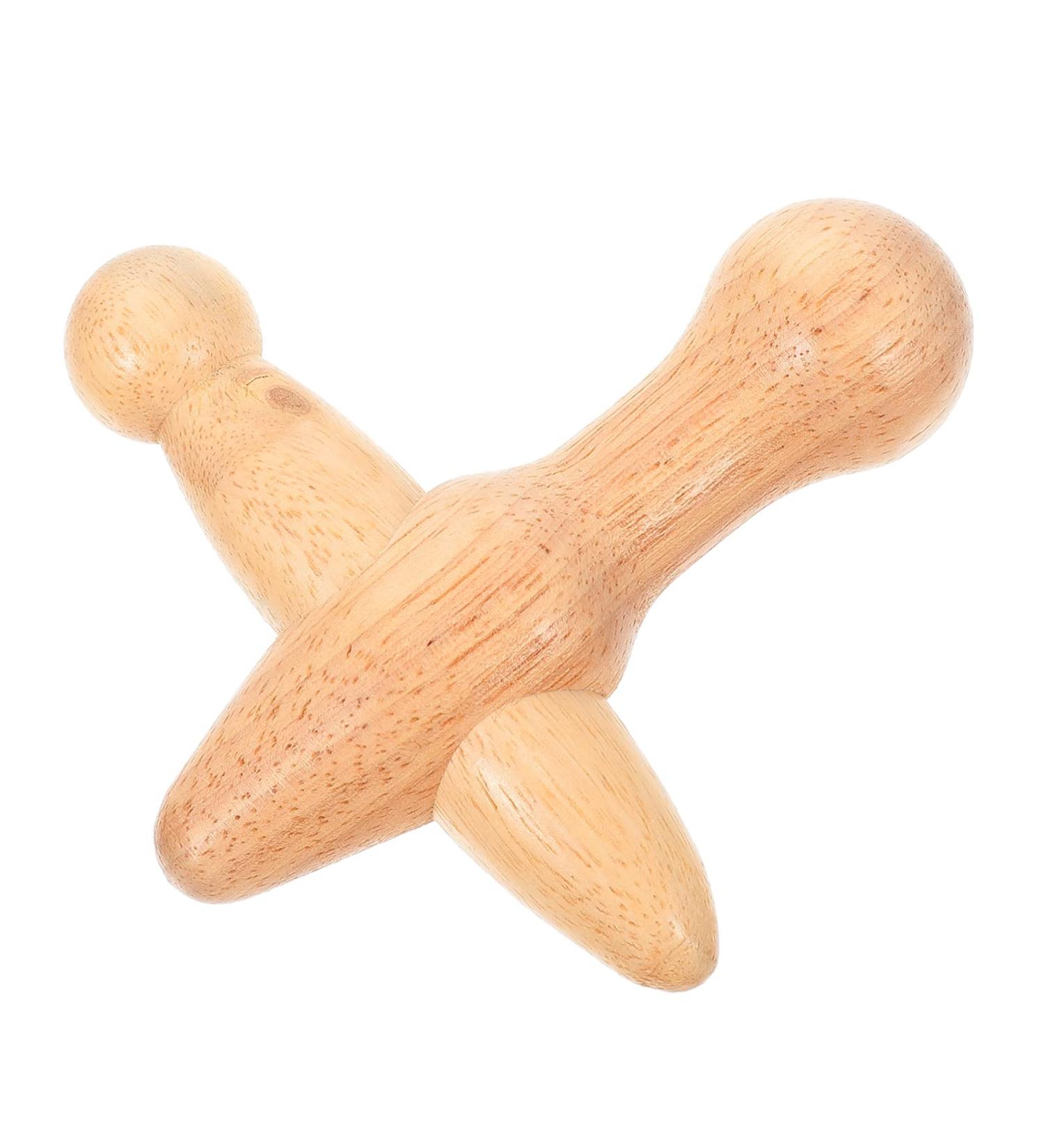 Fomiyes Thai Traditional Reflex Zone Massage Tool - Wooden Stick for Body Neck & Back Acupuncture Relief - Buy Online on GoSupps.com