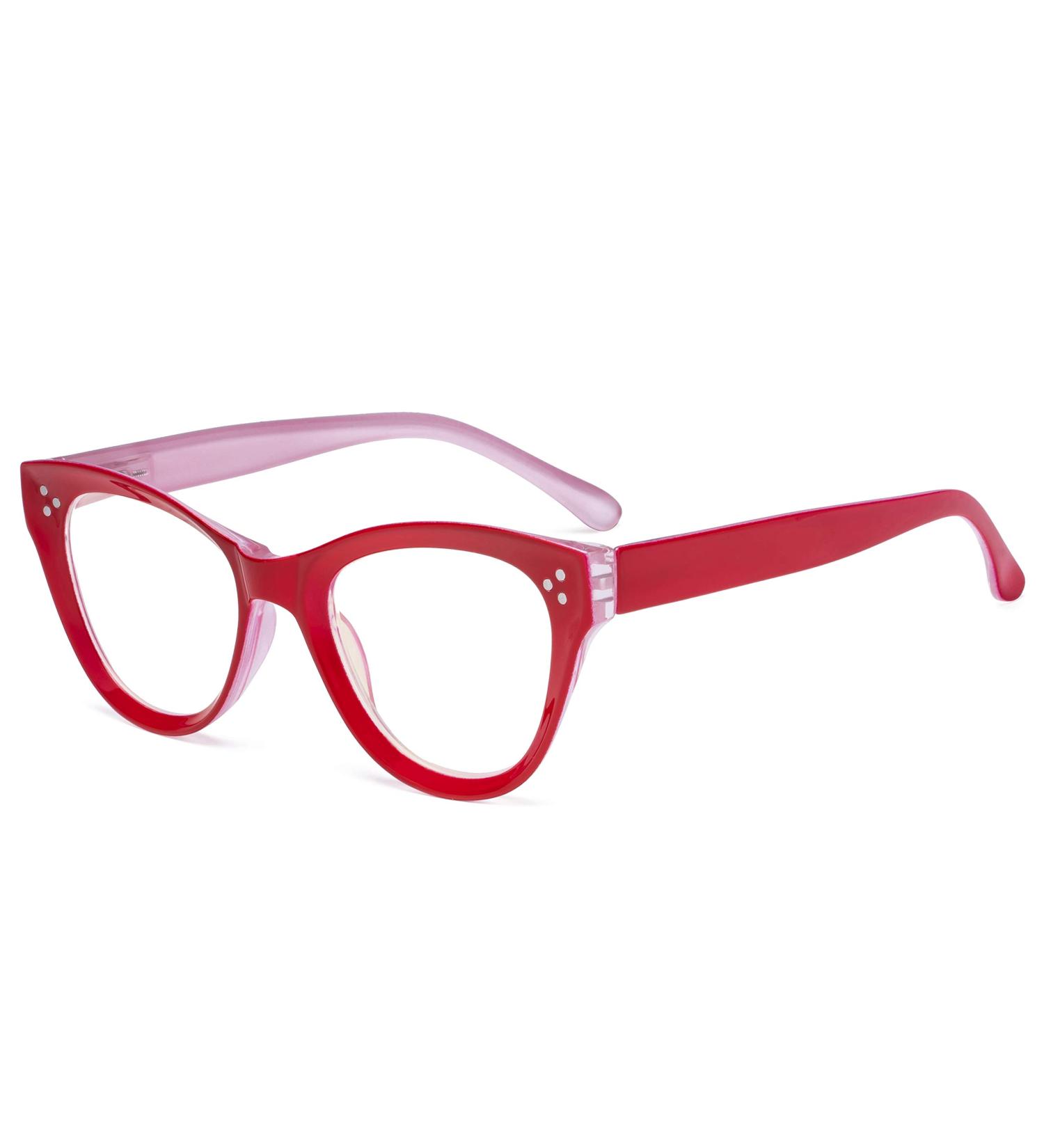 Eyekepper Large Red Cateye Reading Glasses for Women | Oversized +1.50 Readers - Buy Online on GoSupps.com