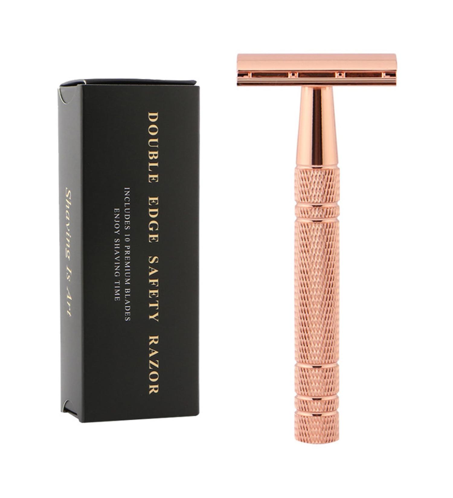 Safety Double Edge Stainless Steel Razors for Men - Close Smooth Shave | Detachable Head - Buy Online on GoSupps.com