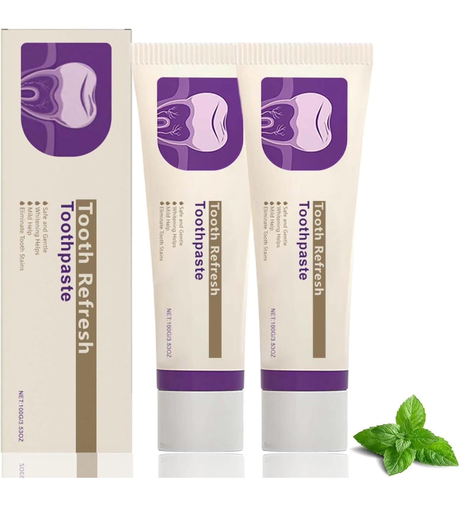 CCDSR Kreain Nature Tooth Refresh Toothpaste 100 g strengthens enamel and provides fresh breath for sensitive teeth removes discolorations and promotes healthy teeth soft and irritationfree 2 pieces - Buy Online on GoSupps.com