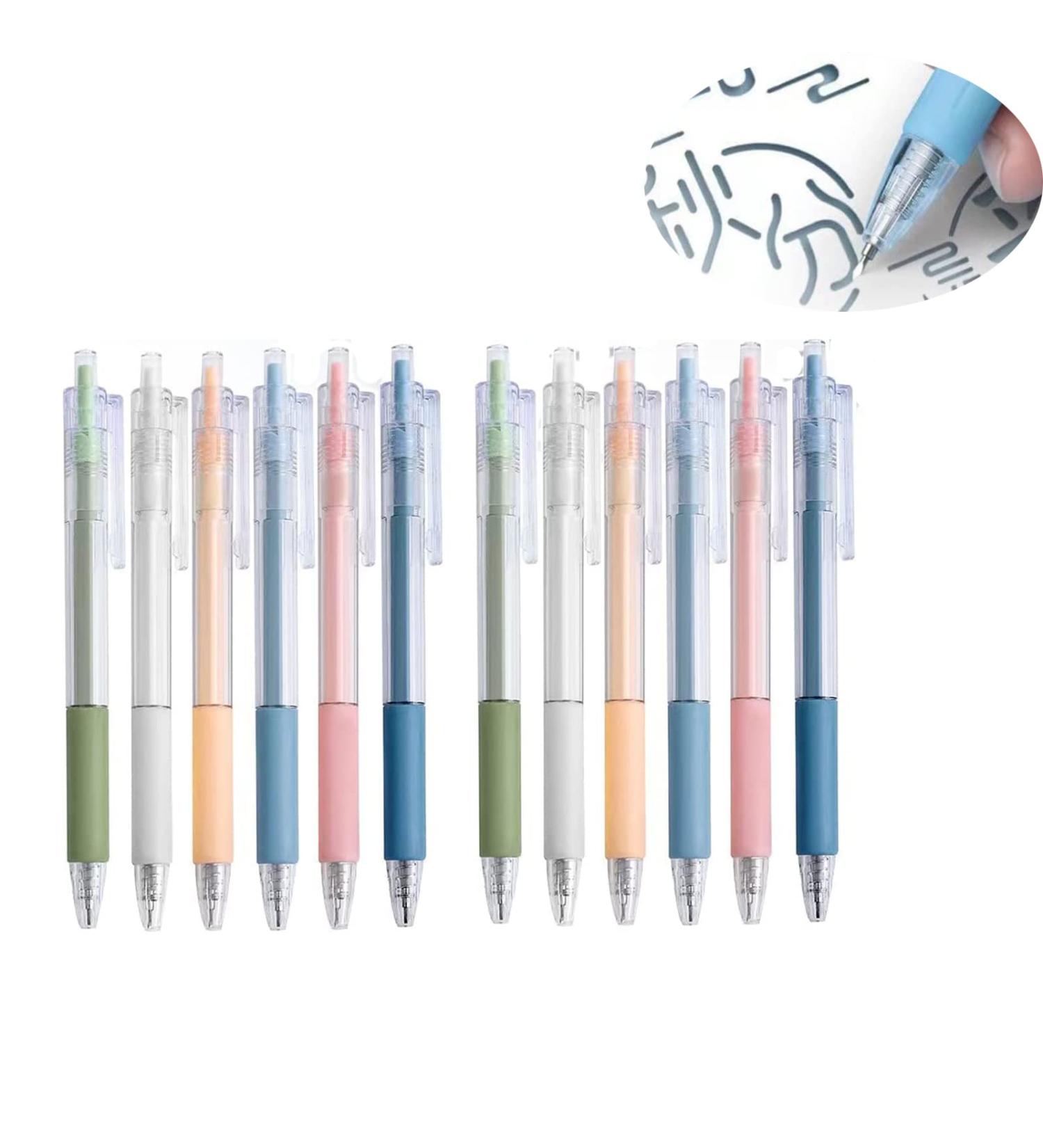 12 PCS Cartoon Student Utility Knife Set | Creative Retractable Craft Cutter Pen for Office & Home - Buy Online on GoSupps.com