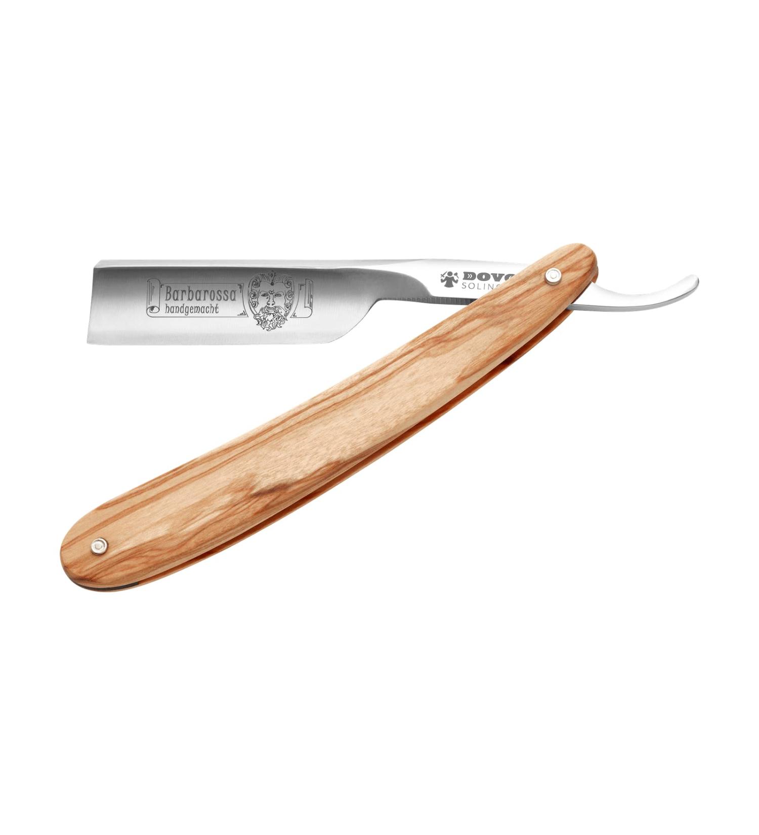 Buy DOVO Barbarossa Razor - Olive Wood Handle 5/8 Straight Carbon Steel Full Hollow Grind for Precision Shaving - International Shipping Available - Buy Online on GoSupps.com