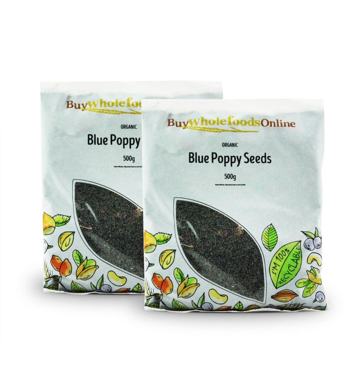 Organic Poppy Seeds - Blue 1kg (BWFO)