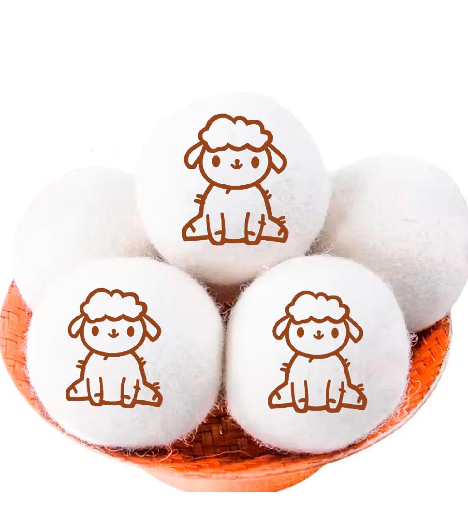 PARNER - Pack of 6 Wool Balls for Clothes Dryer - Eco-Friendly and Reusable Balls for Efficient Drying - Buy Online on GoSupps.com
