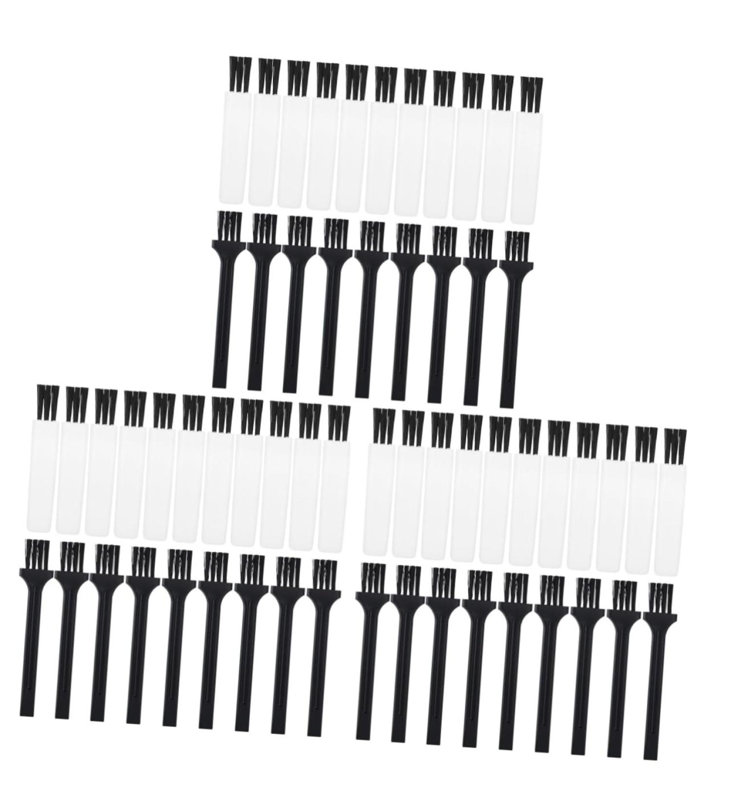 Minkissy Razor Cleaning Brush Set - 90 STK Hair Cutter Brushes Plastic Shaving Oil Applicators for Men - 8x1.5cm 3 Colors Ideal for Haircuts & Grooming - Buy Online on GoSupps.com