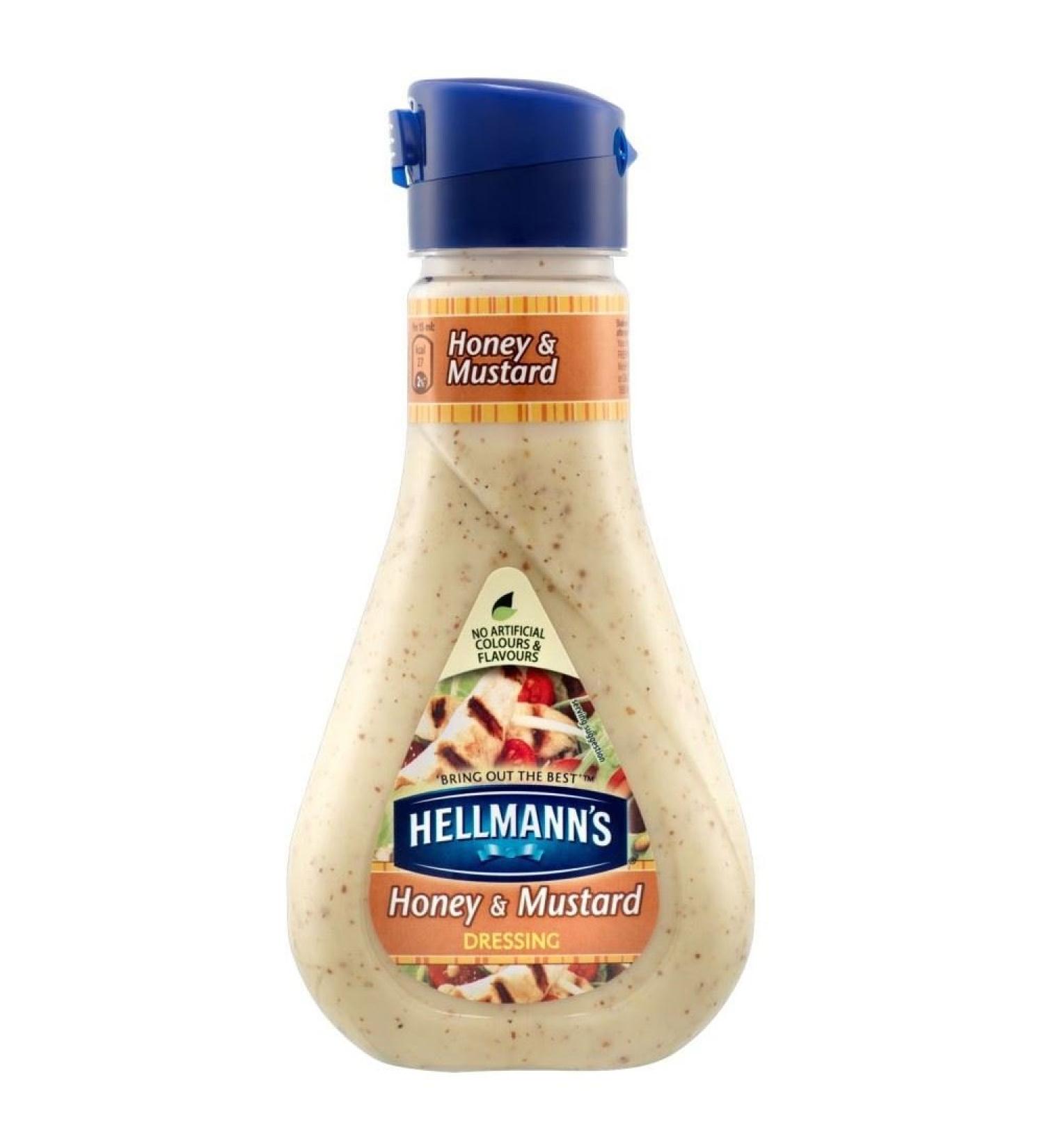 Hellmann's Honey & Mustard Salad Dressing (235ml) - Pack of 2