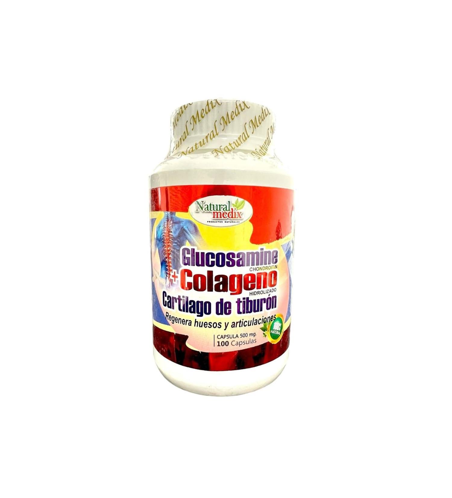 Natural medix GLUCOSAMINE CHONDROITIN + HYDROLYZED Collagen + Shark Cartilage - Premium Joint Support - Advanced Joint Health Formula 100% Peruvian Supplement - Buy Online on GoSupps.com