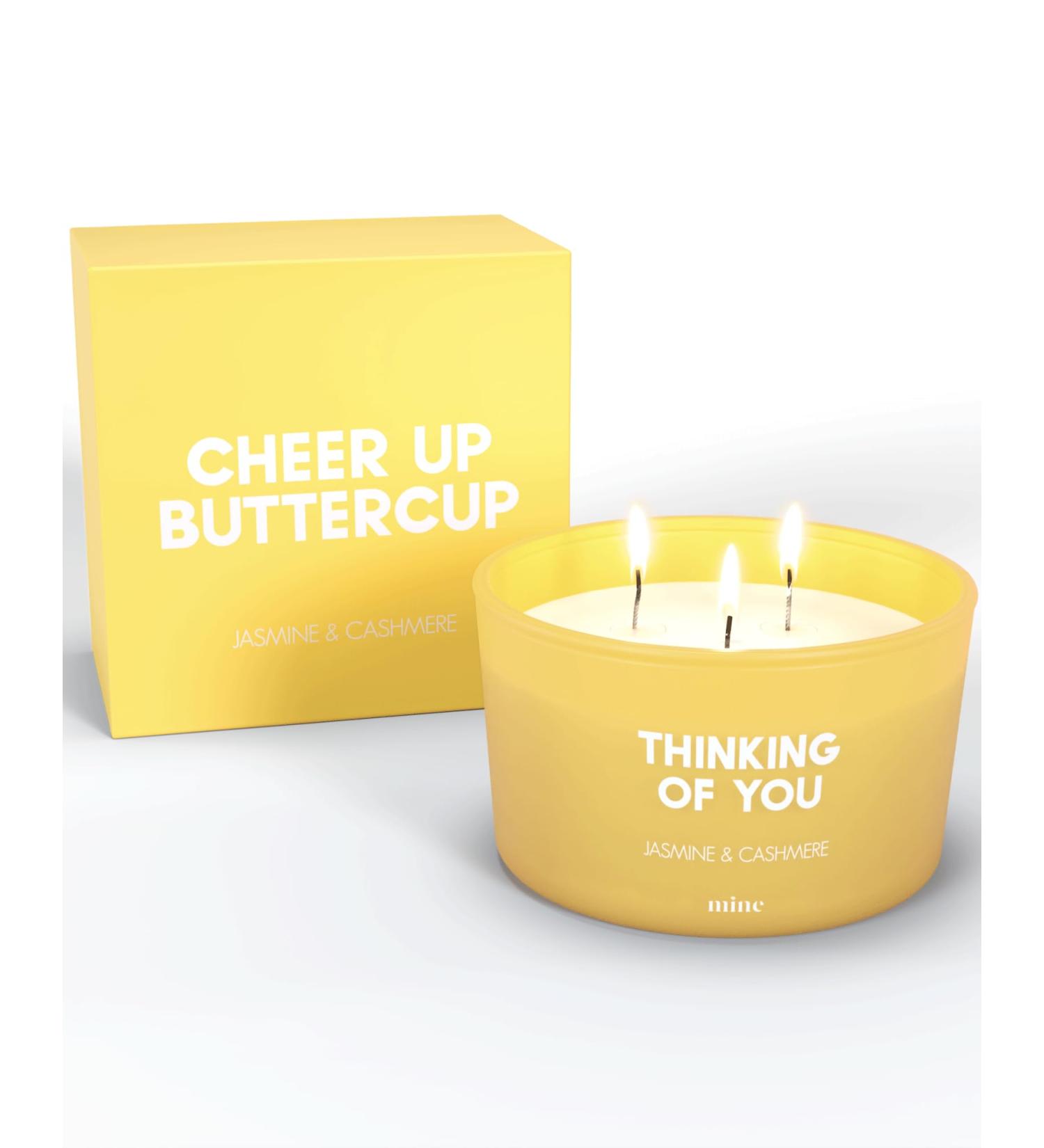 Thinking of You Candle - Jasmine & Cashmere Scented - Uplifting Get Well Soon Gift - Luxury 8 oz Natural Soy Wax 3 Wick Candle - Buy Online on GoSupps.com