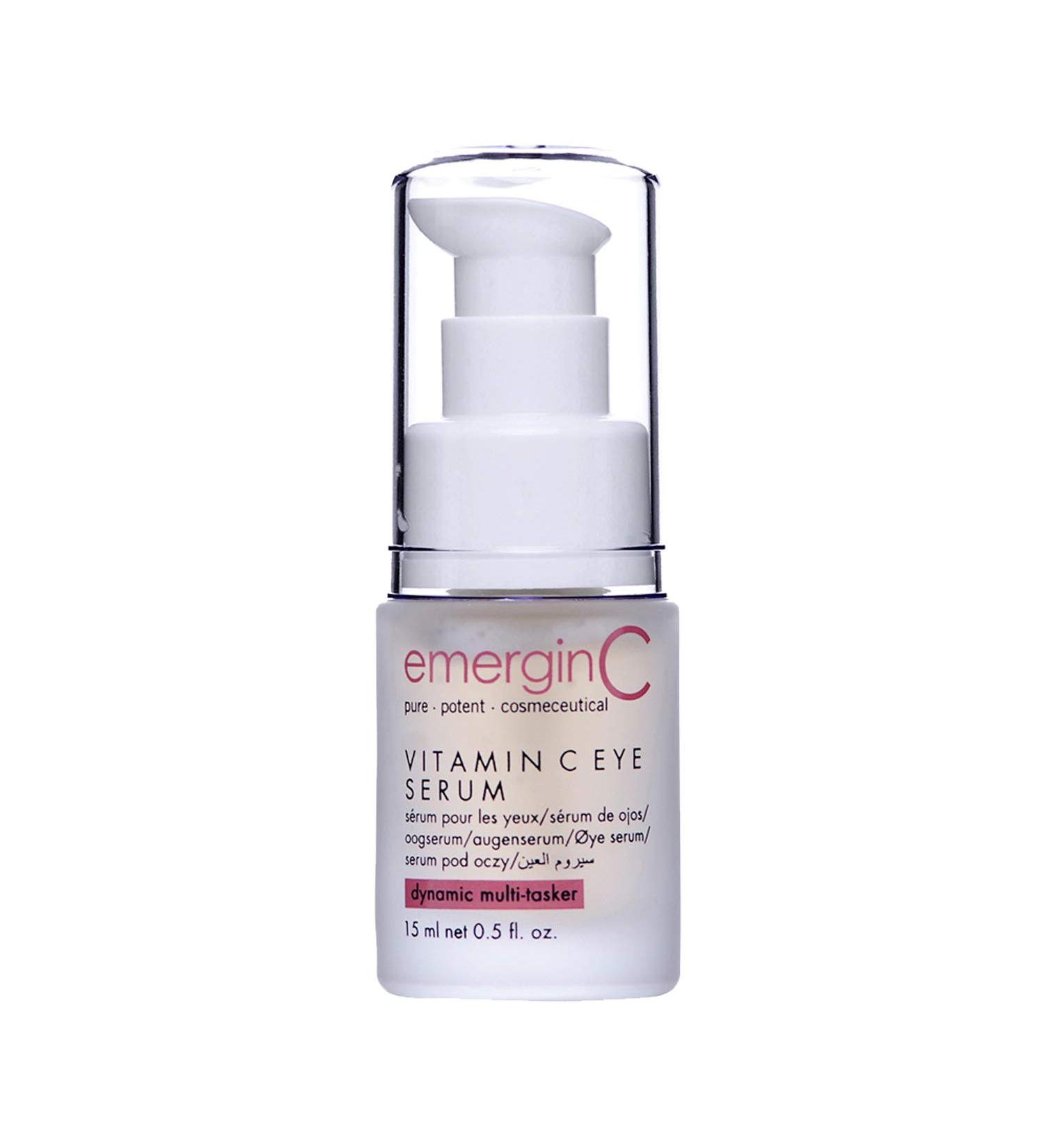 emerginC Vitamin C Eye Serum 12% - Gentle Serum with Chamomile & Grape Seed Extract for Fine Lines, Puffiness & Pigmentation - 0.5 oz - Buy Online on GoSupps.com