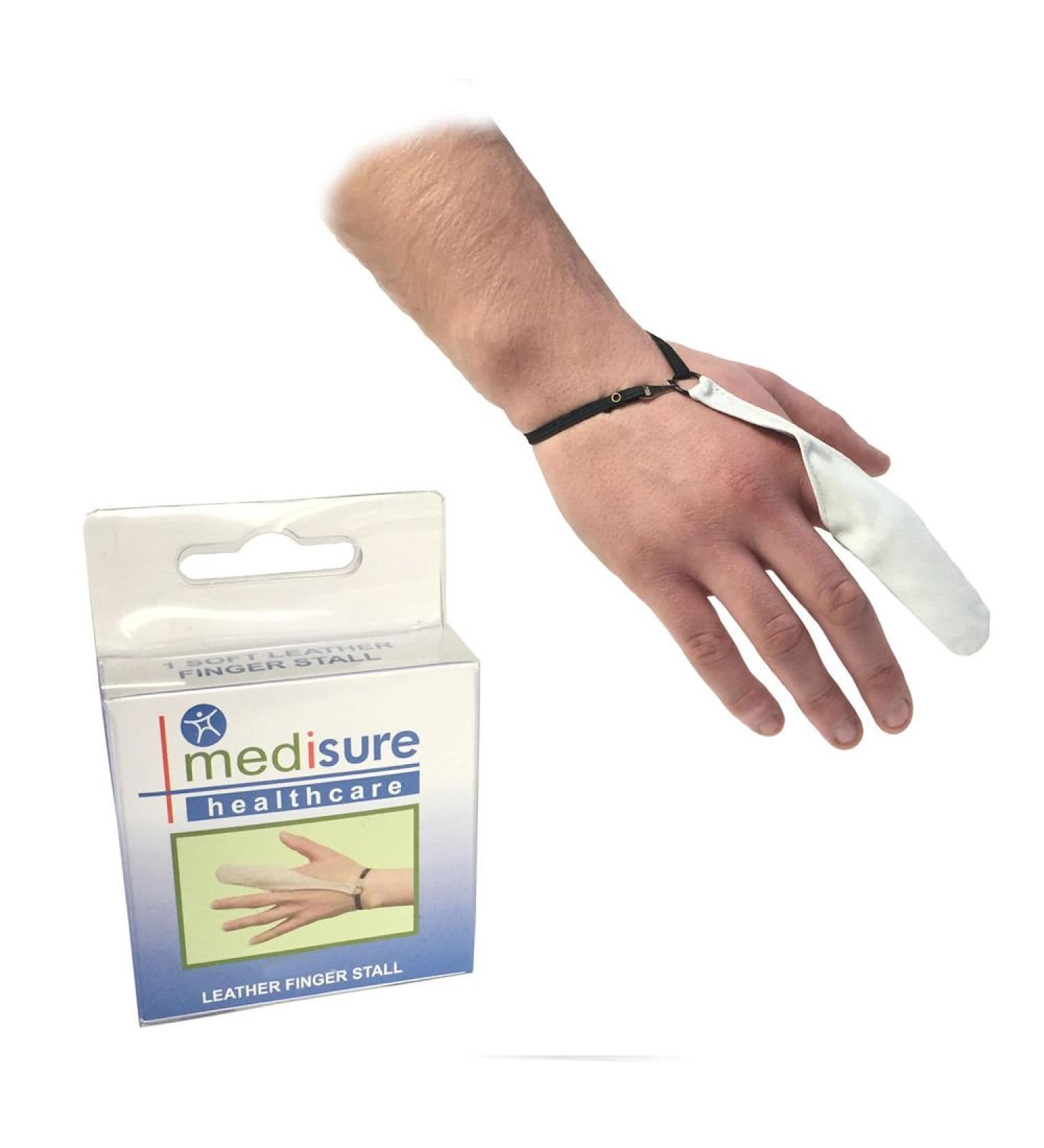 Finger STALL Soft Leather Protector Large