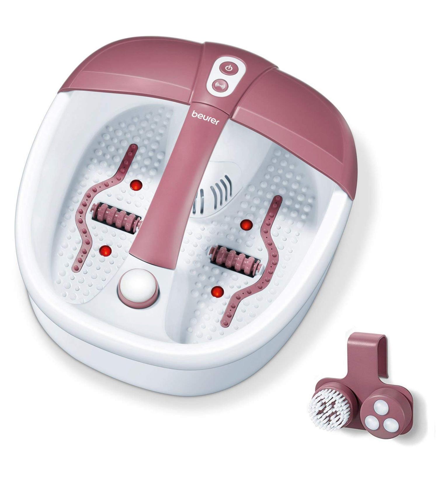 Beurer FB 35 Foot Bath - Vibration & Sparkling Massage Aromatherapy Temperature Control Magnetic Field & 3 Pedicure Attachments - International Shipping Available - Buy Online on GoSupps.com