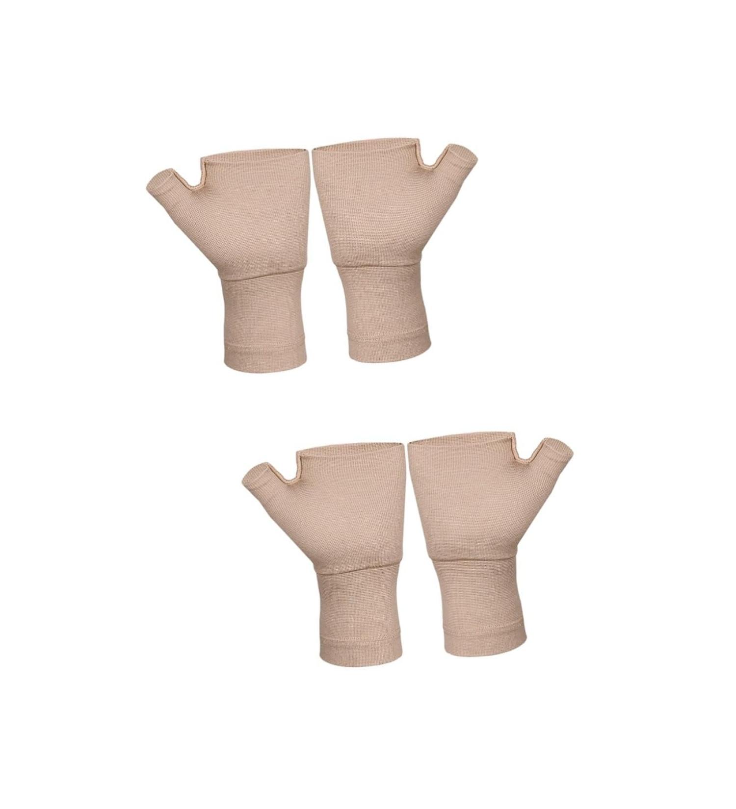 Healeved Fingerless Compression Gloves - 2 Pairs Wrist & Thumb Support for Carpal Tunnel Relief - Ultimate Wrist Protector & Brace - Buy Online on GoSupps.com