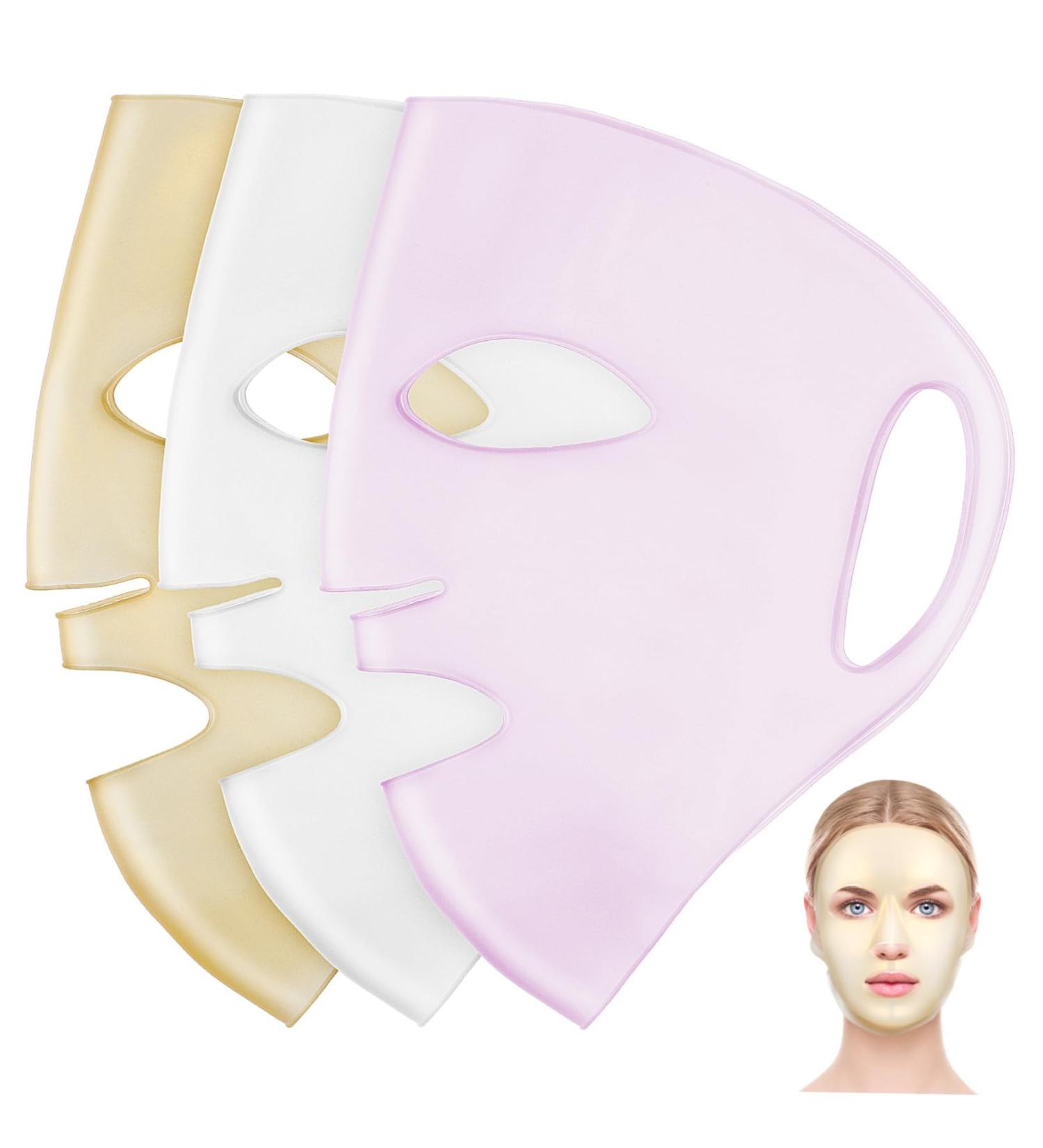 FRCOLOR 3pi ces Masque Silicone R utilisable Pour Visage Masque De Beaut Pour Femmes Et Jeunes Filles Design - Buy Online on GoSupps.com