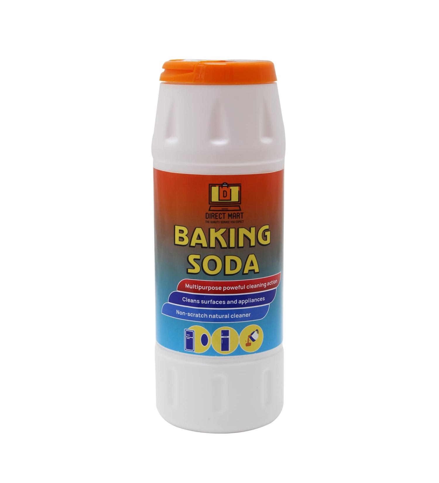 Direct Mart Baking Soda for Cleaning Household Essentials for Stain & Odour Kitchen Cleaner Non-Scratch All Purpose Cleaner Unscented Cleaning Supplies No Alcohol & Non-Toxic (500gm)(Pack of 1) - Buy Online on GoSupps.com