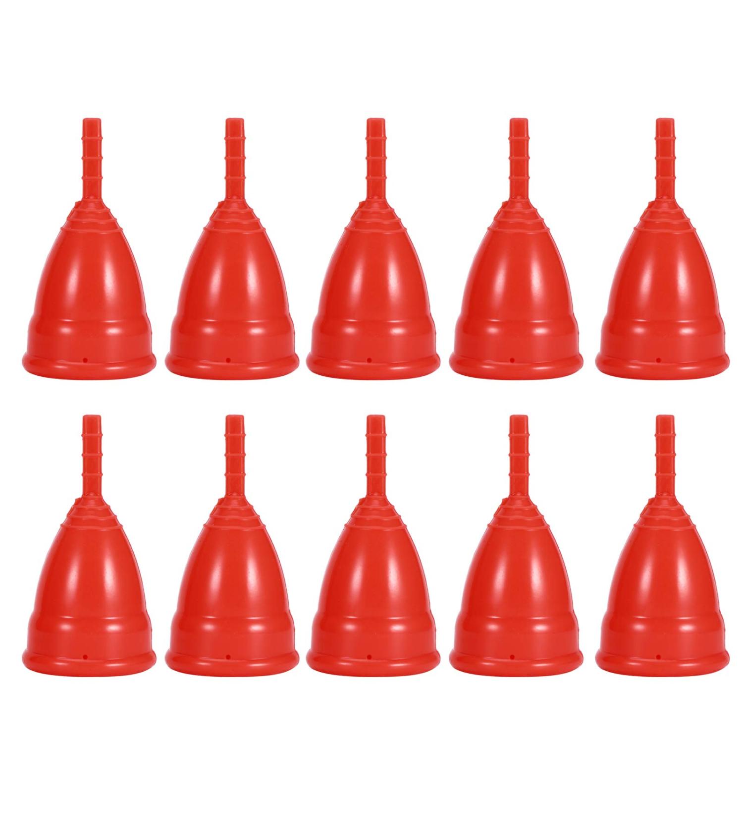 Women's Reusable Silicone Menstrual Cup - 10 Pack | Eco-Friendly Female Hygiene Care - Buy Online on GoSupps.com