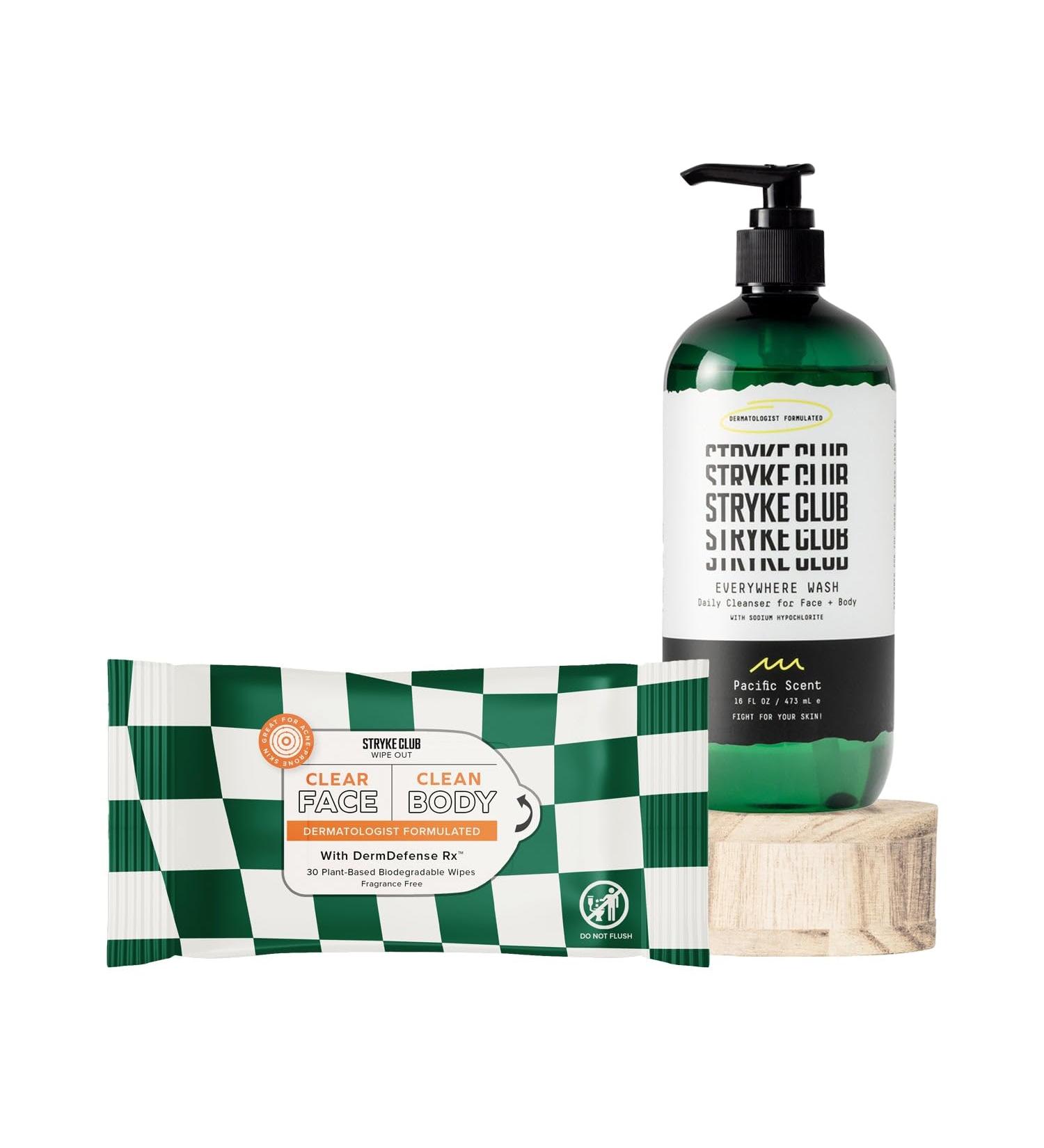 Zit Zapper Kit | 2-Step Acne Treatment for Teens | Gentle Cleanser Body Wash & Acne Wipes - Dermatologist Formulated - Buy Online on GoSupps.com