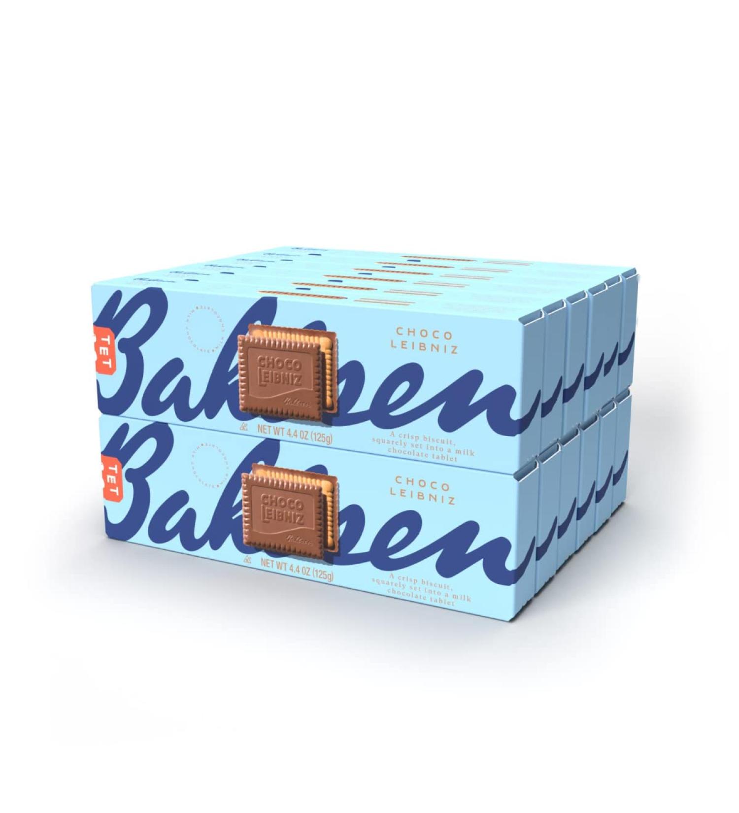 Bahlsen Choco Leibniz Milk Cookies â€“ 12-Pack Butter Biscuits with European Chocolate â€“ 4.4 oz Each - Buy Online on GoSupps.com