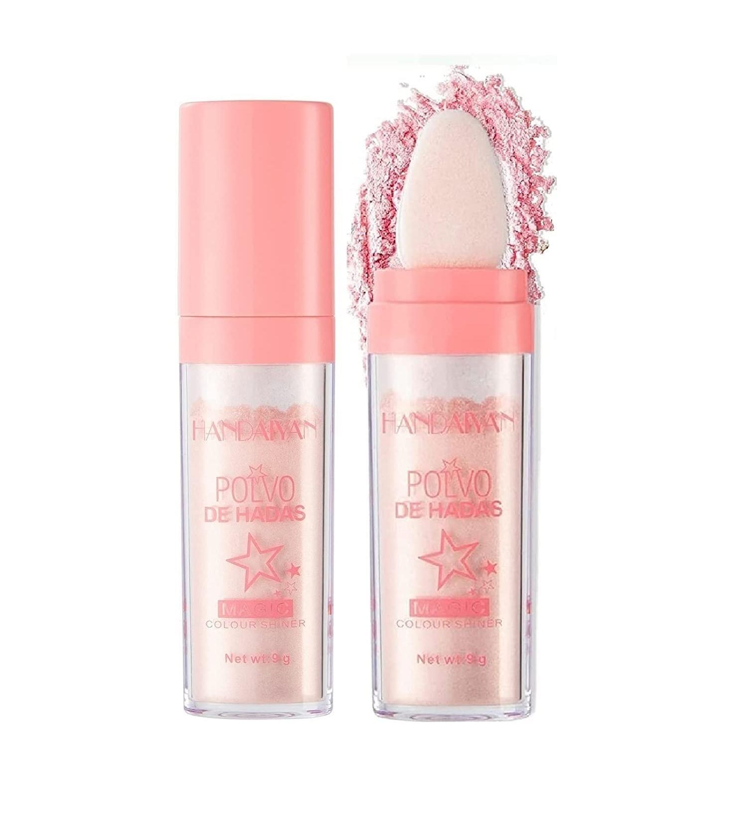 Highlighter Powder Body Glitter Highlighter Makeup Stick Face High Gloss Sparkle Loose Highlight Powder Brightens Makeup Stick for Face Body Hair Cosmetic 3Colors (Color : Golden Brown) - Buy Online on GoSupps.com