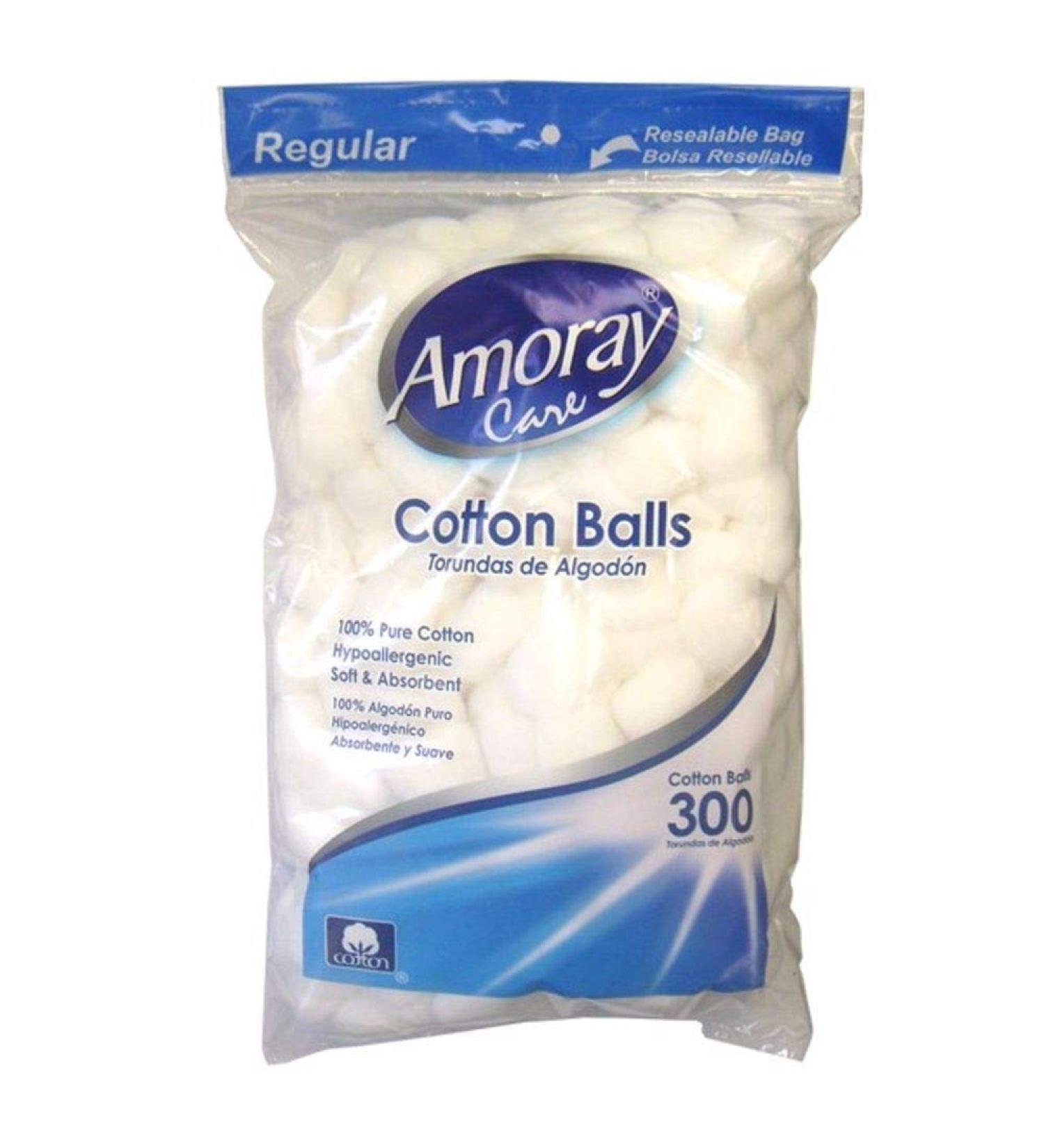 Amoray Care Cotton Balls 300ct Regular