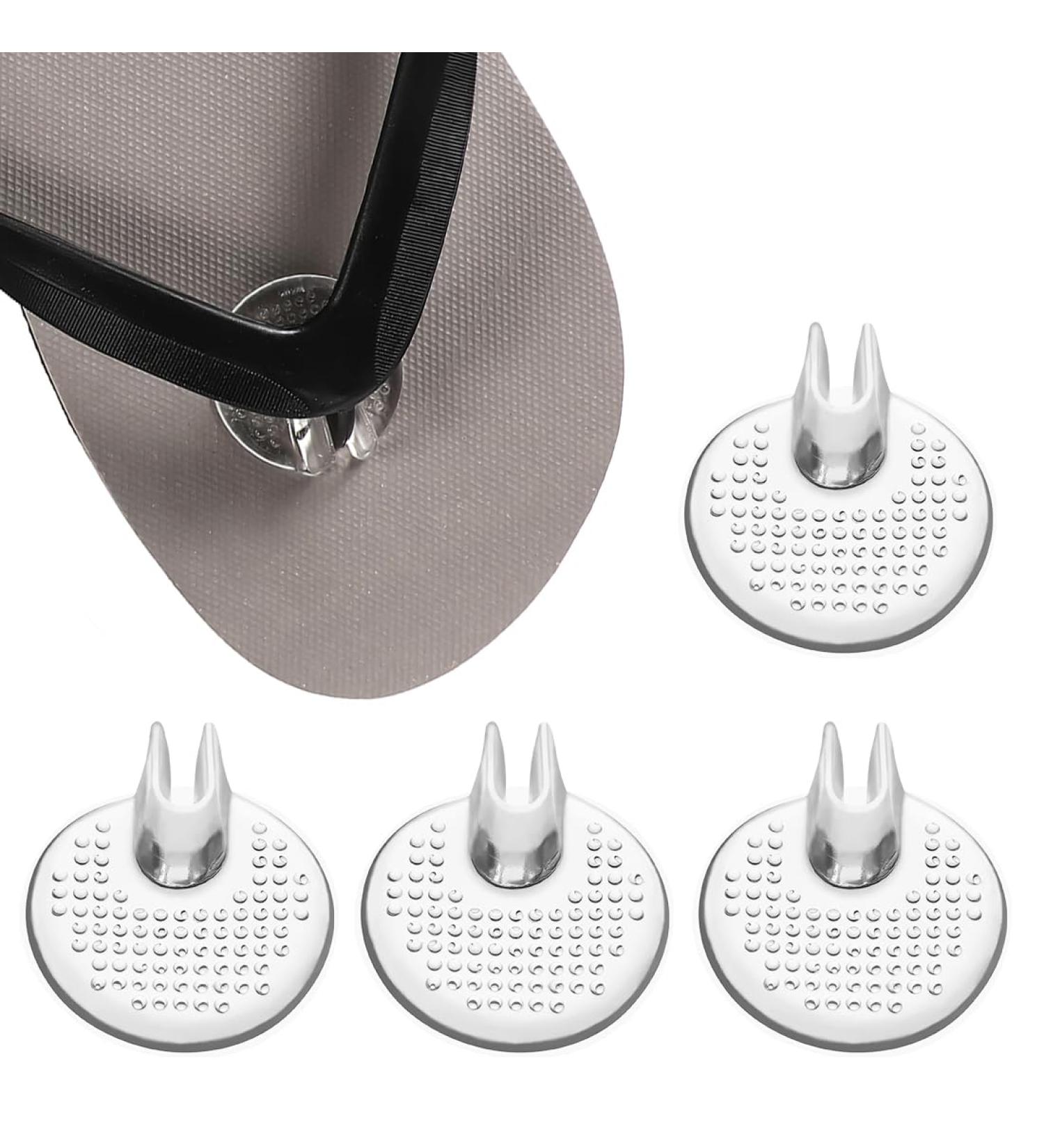 Kgduyc Silicone Toe Protection Flip Flops - 2 Pairs Gel Sandals for Men & Women | Clear Comfort & Support - Buy Online on GoSupps.com