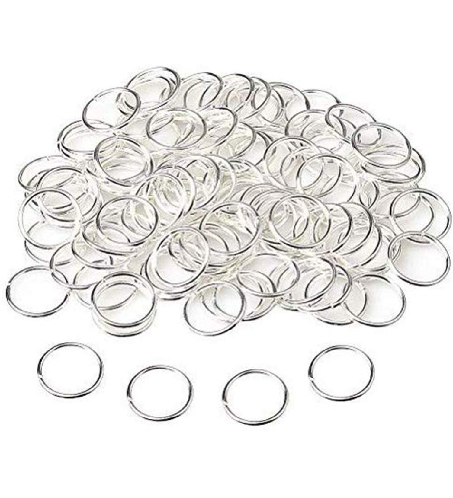 Mingze 200 Pieces Hair Rings - Silver Braid Rings & Clips for Punk Hip-Hop DIY Hairstyle Decoration - 2 Sizes Available | Shop Internationally - Buy Online on GoSupps.com