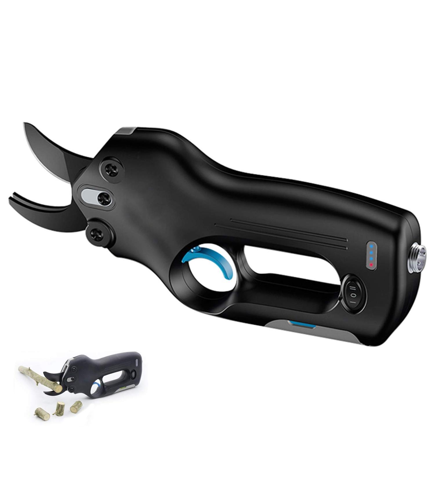 Electric Pruning Shears Cordless Electric Branch Cutter Scissors 30Mm Cutting Diameter Li-Battery Garden Rechargeable Fruit Tree Orchard Cutting Tool Black (Black) Small Gift - Buy Online on GoSupps.com