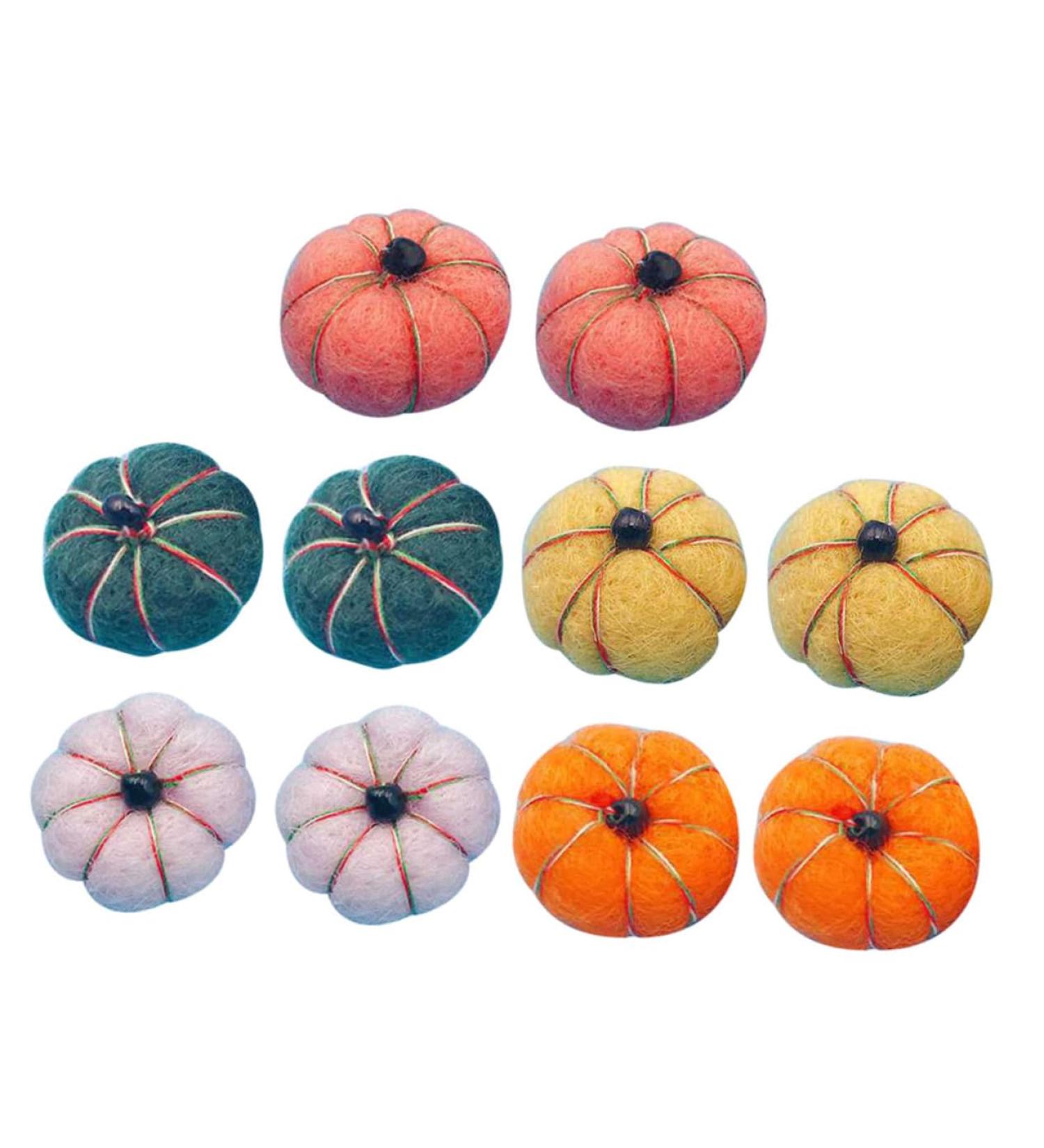 EXCEART 10pcs Felt Pumpkins Pompoms for Crafts Pumpkin Hairpin Clothes Sewing Materials Finished Product Random Color 10pcs 2X2CM - Buy Online on GoSupps.com