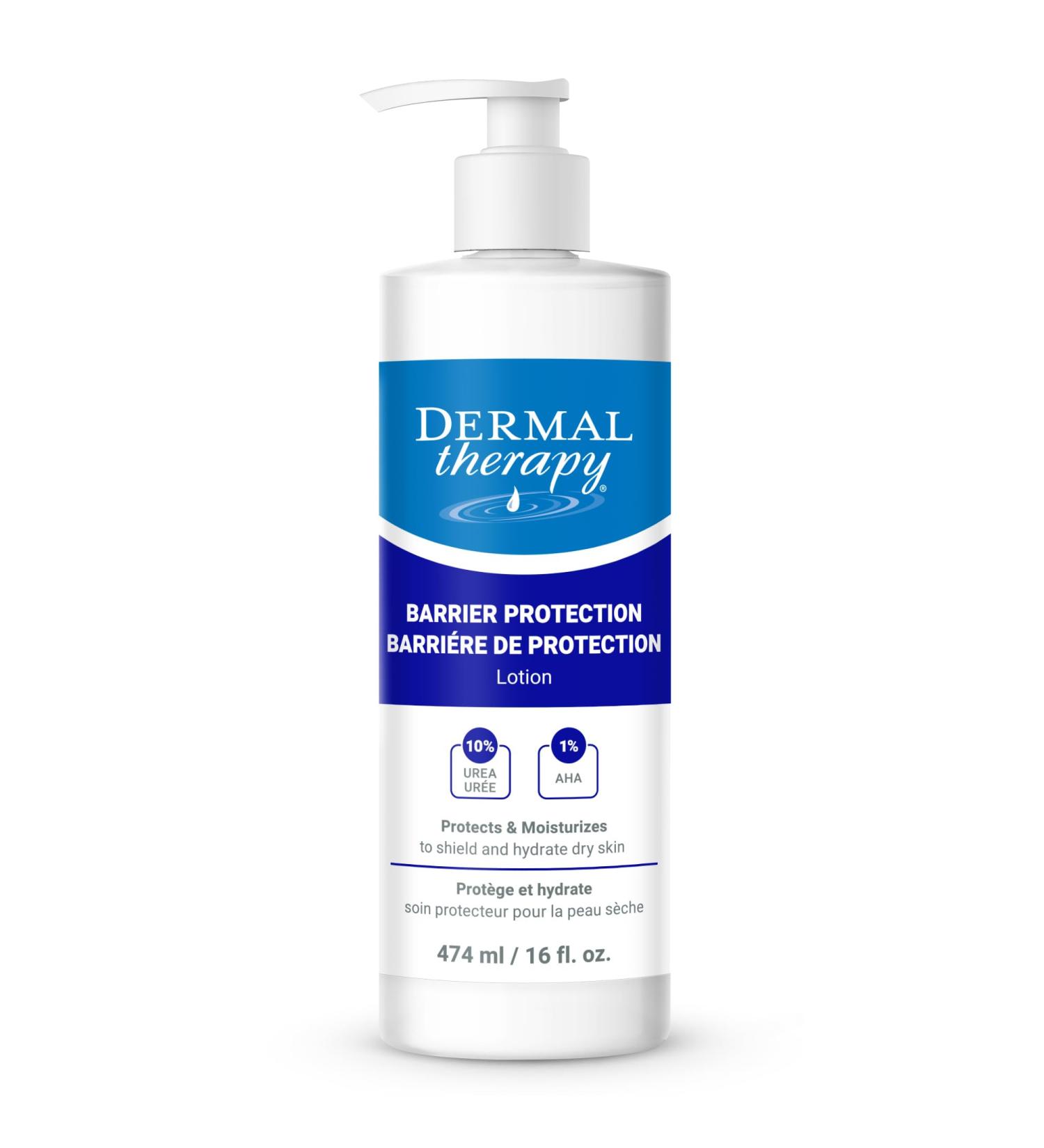 Dermal Therapy Barrier Protection Lotion 10% Urea - Moisturizes & Protects Skin from Irritants for Eczema Swimmers & More - Non-Greasy Fragrance-Free - 16 fl oz - Buy Online on GoSupps.com
